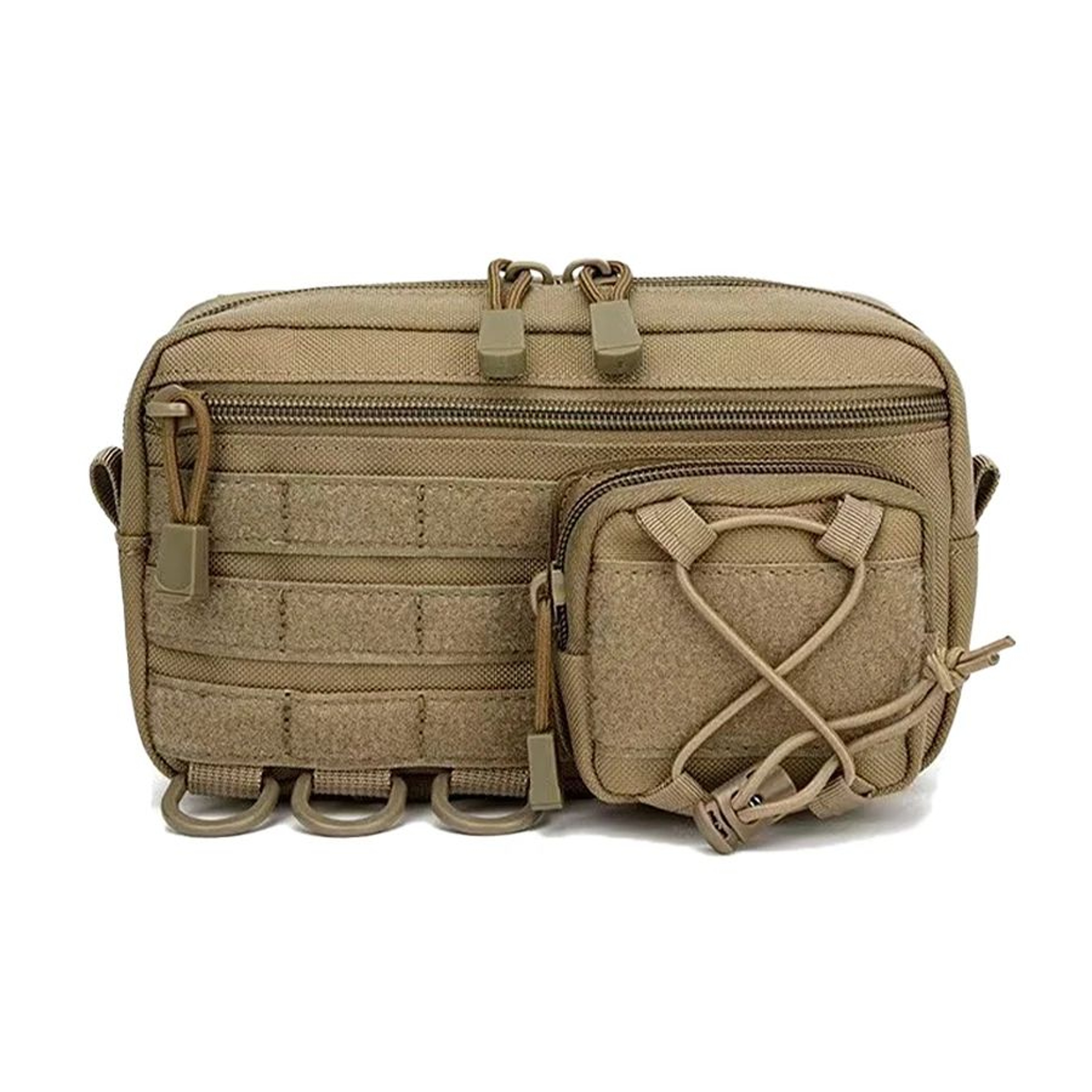 MOLLE EDC Waist Bag  Woven MultiLayer Utility Storage Pouch For Outdoor Sports 7