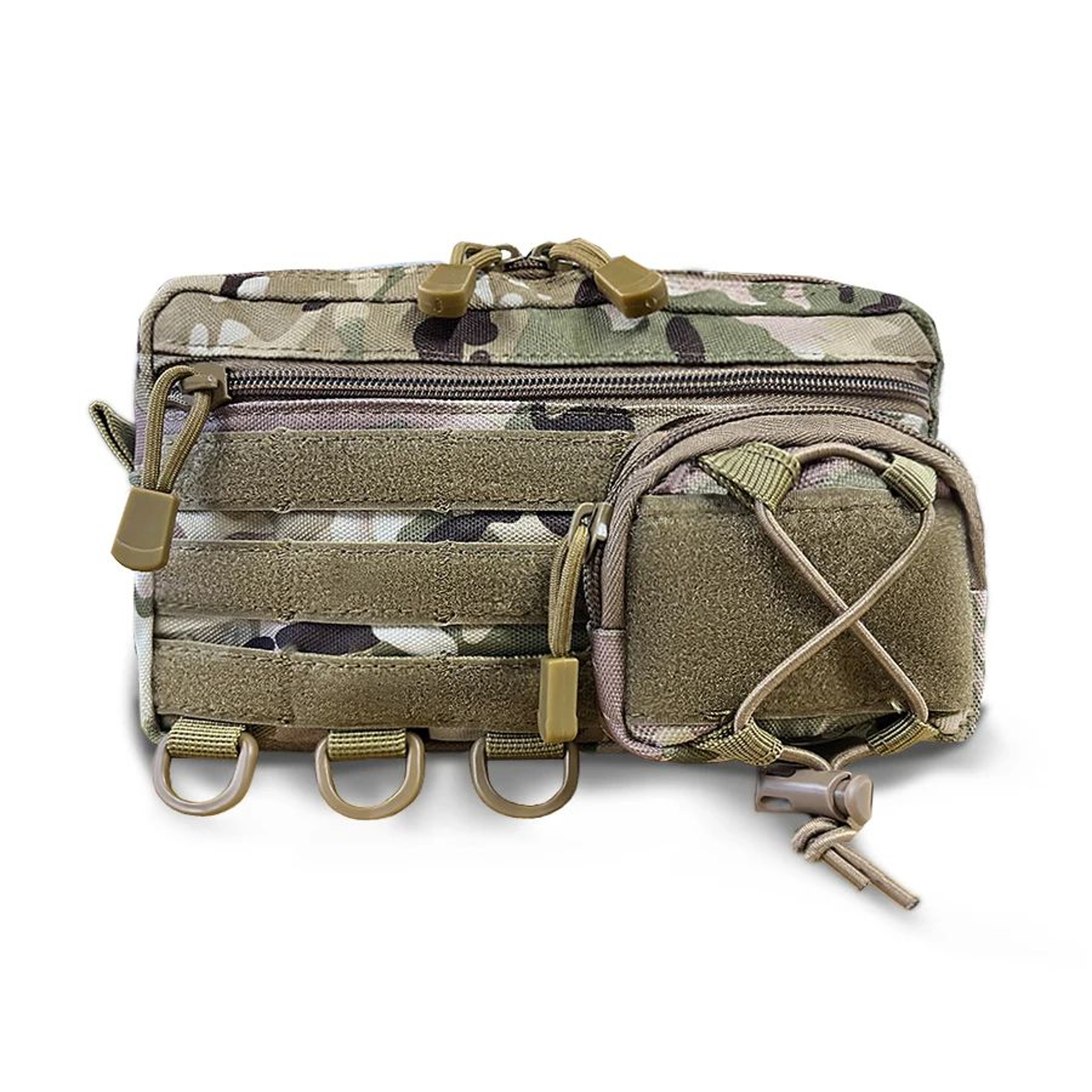 MOLLE EDC Waist Bag  Woven MultiLayer Utility Storage Pouch For Outdoor Sports 8