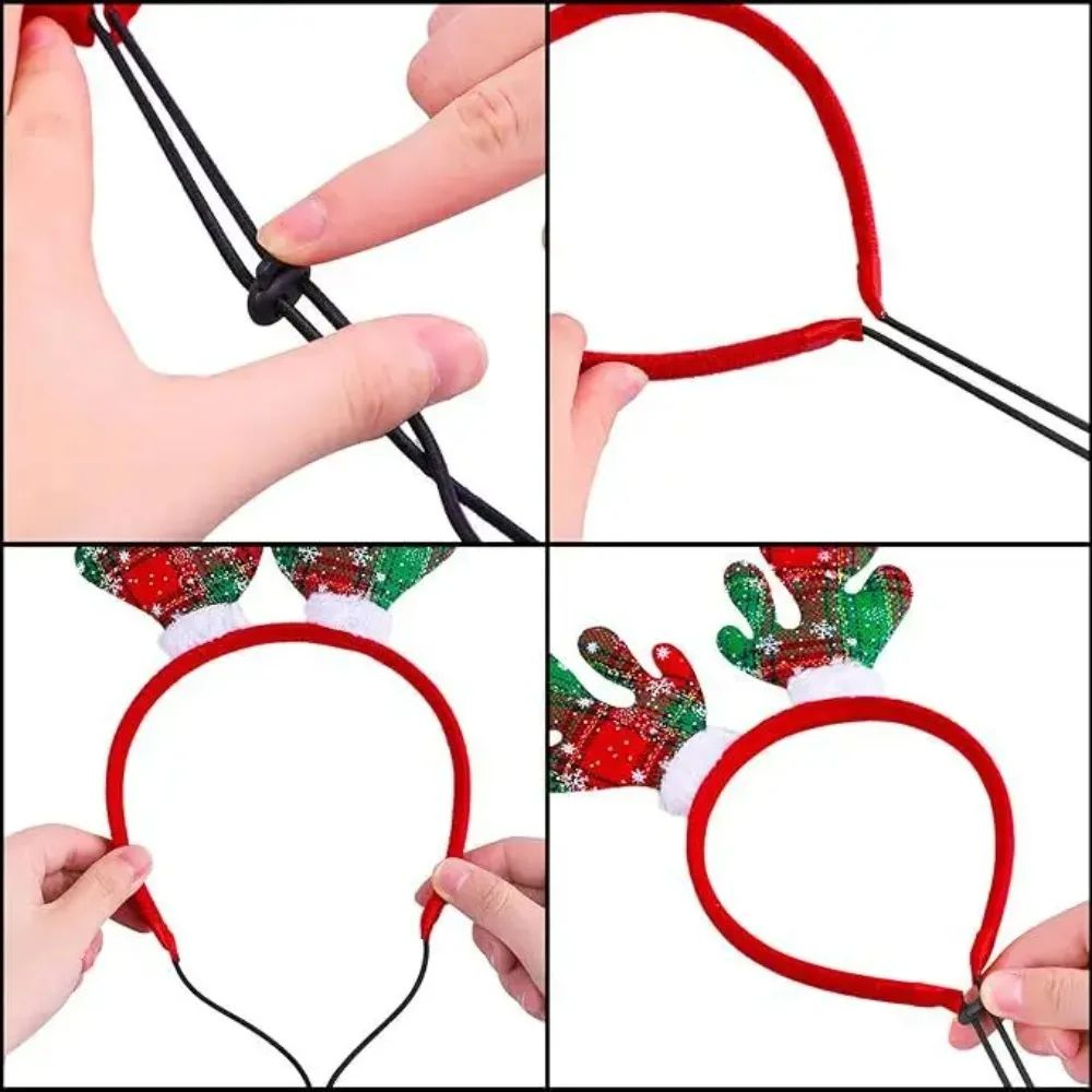 Christmas Reindeer Antlers Pet Headband  Festive Dog  Cat DressUp Hair Hoop Costume 7