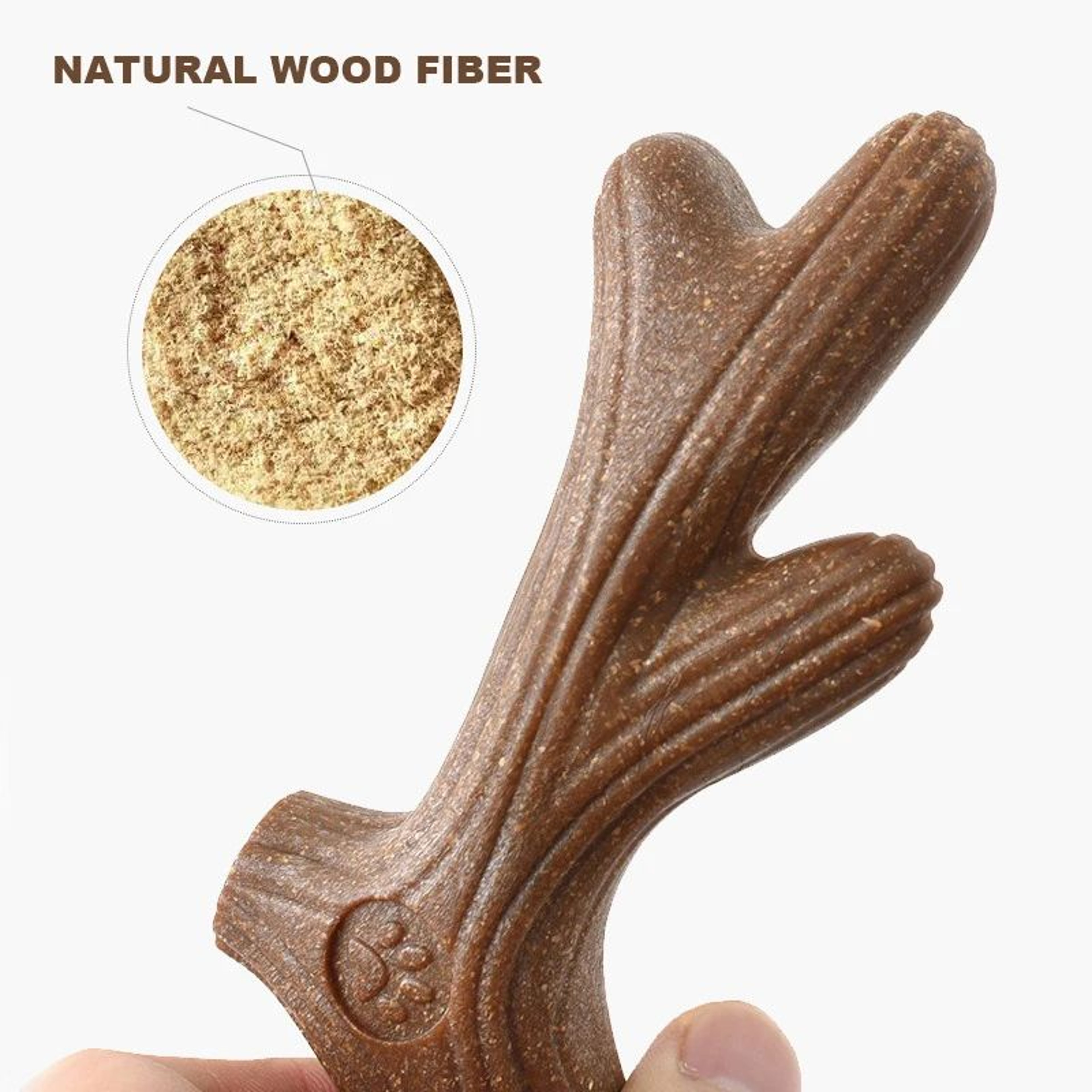 Bamboo Dog Dental Chew Bone  Interactive Teeth Grinding  Cleaning Training Toy 1