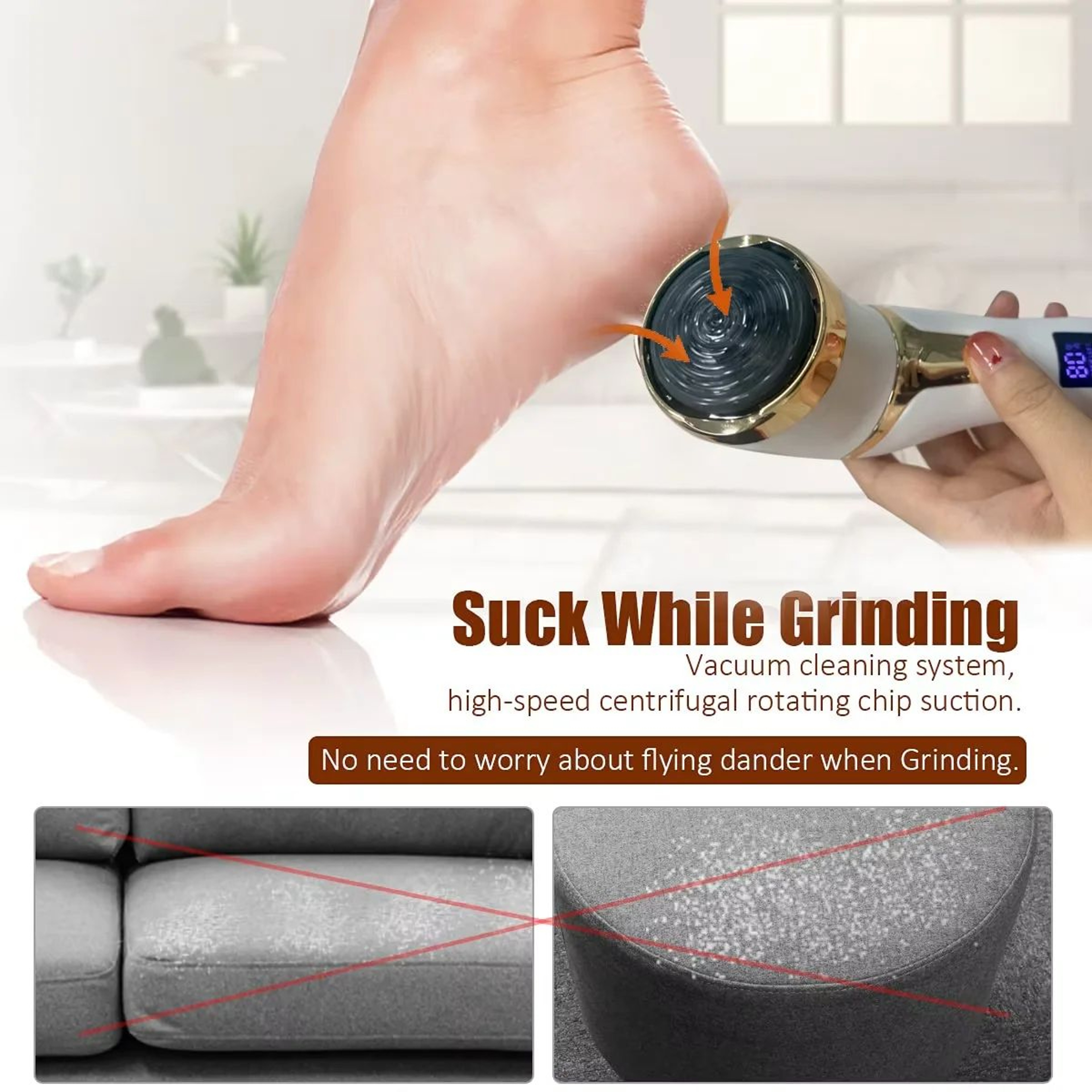 Electric Callus Remover Pedicure Machine  Professional Foot Grinder For Dead Skin  Smooth Heels 4