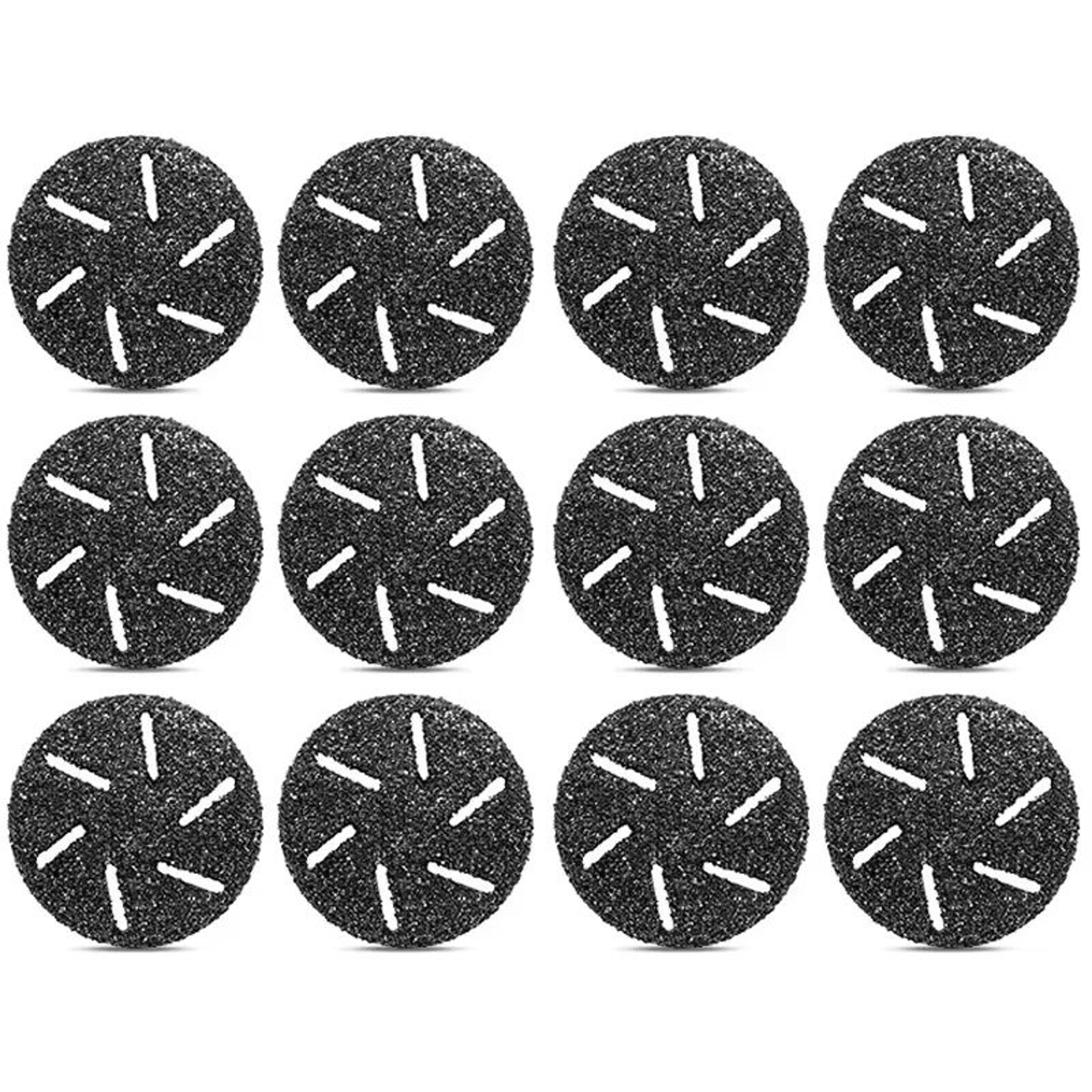 12 Pcs Replacement Roller Heads For Electric Foot File  Pedicure Foot File Refills For Hard Dead Sk 6