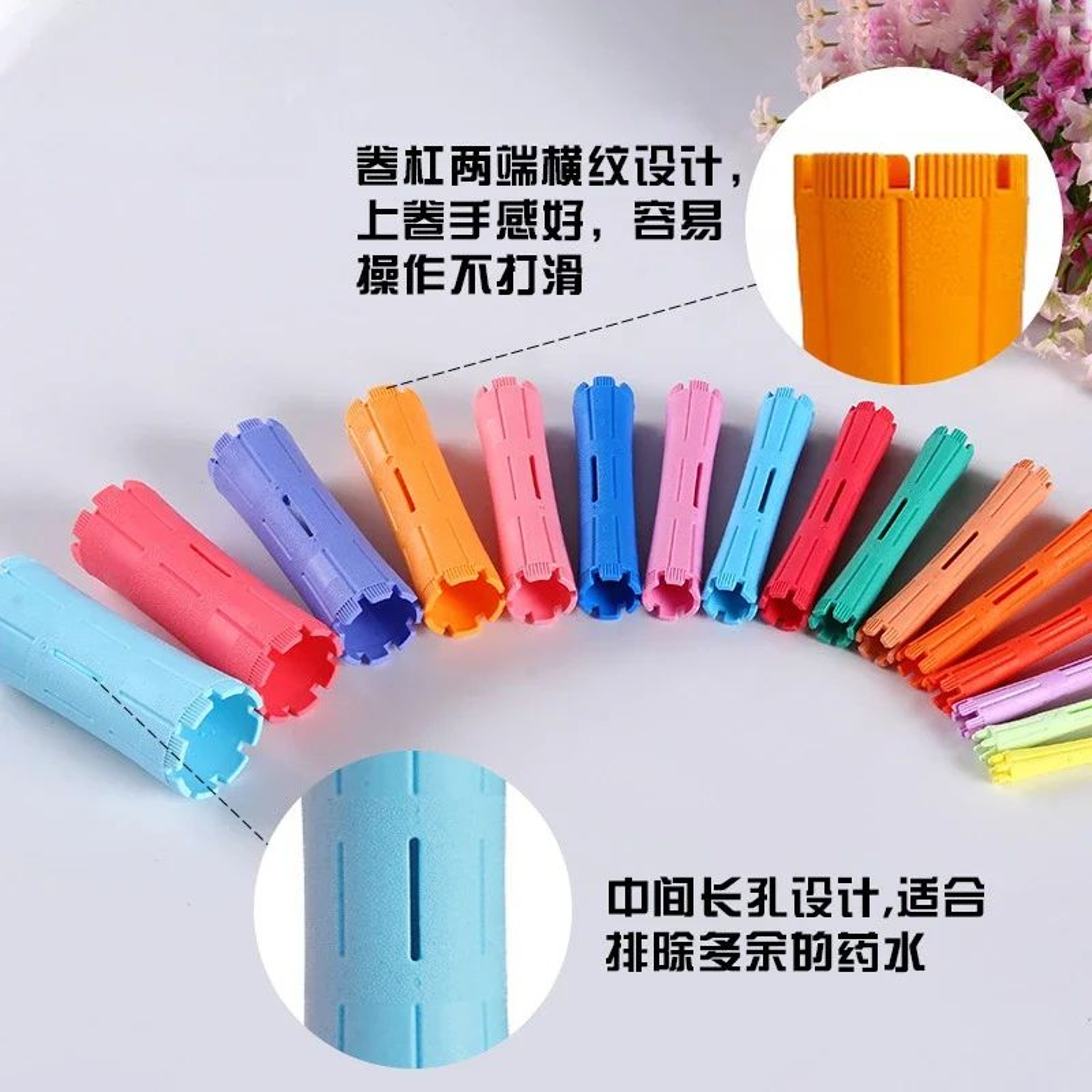 Heatless Hair Perm Rods And Cold Wave Curling Rollers Set  Plastic Perming Rod Curlers Steel Pintai 2