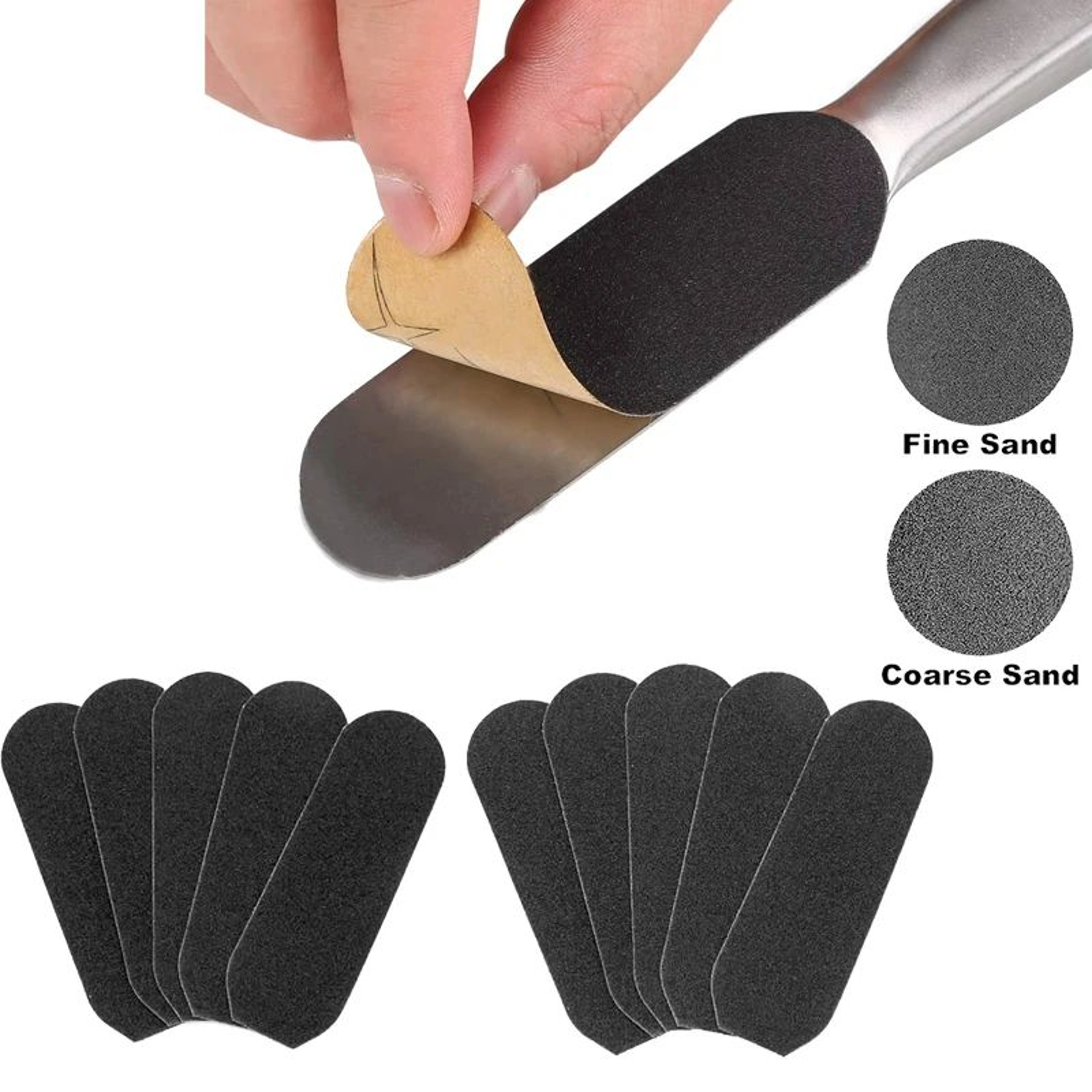 11 Pcs Pedicure Foot File Kit  Metal Handle Callus Remover Rasp With Coarse And Fine Grit Sanding R 0