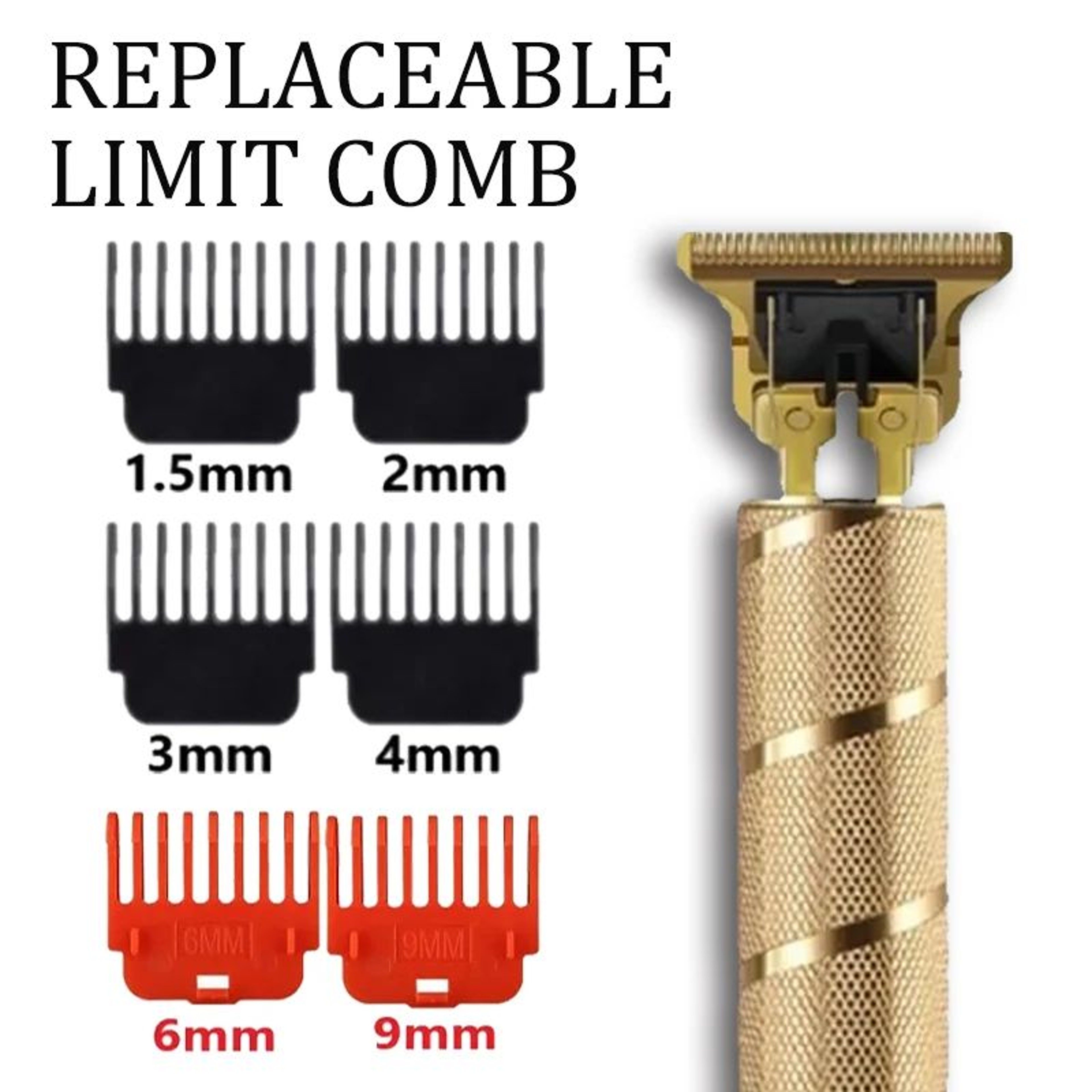 T9 Professional Hair Clipper Cordless  USB Rechargeable Beard  Hair Trimmer For Men Precision Barbe 3