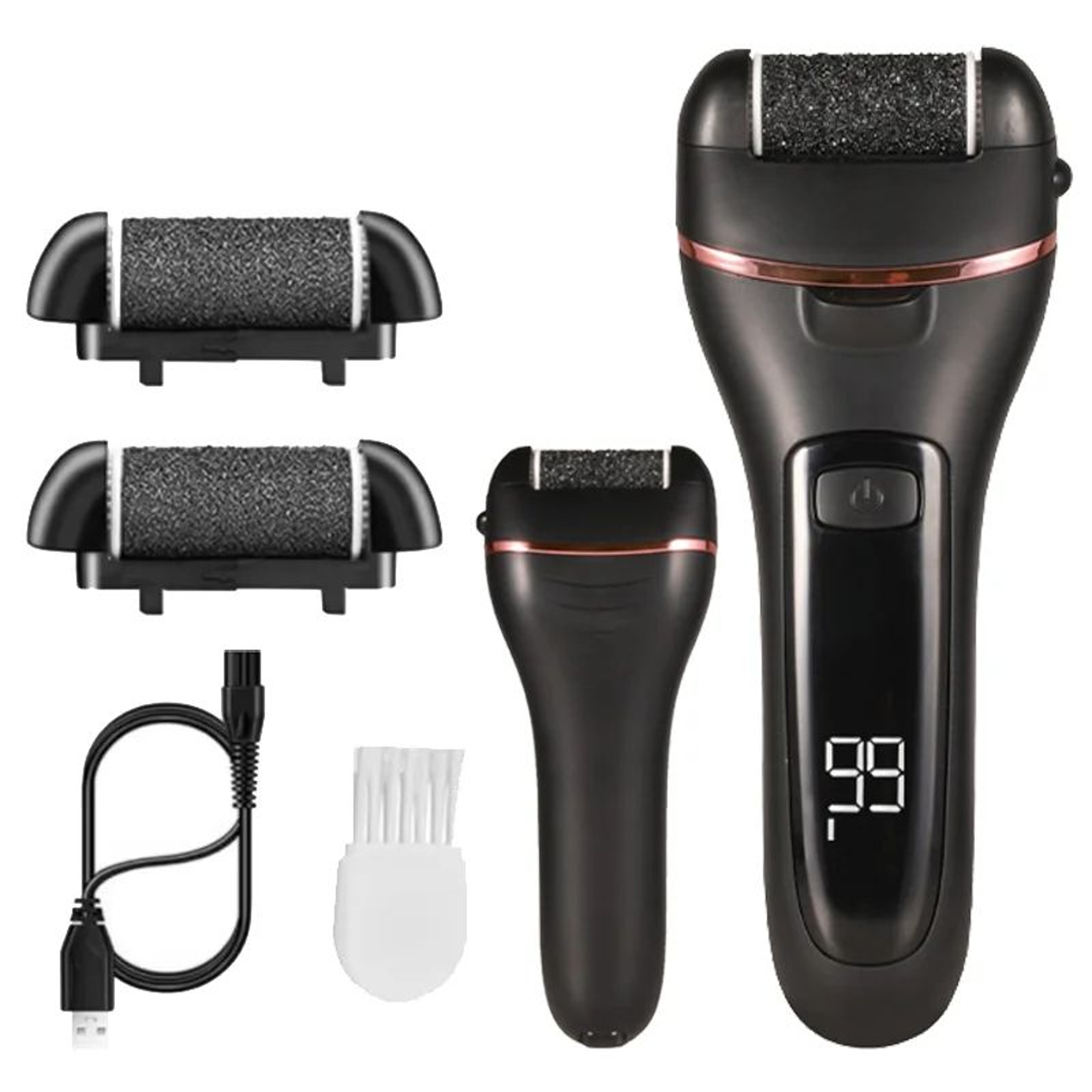 Rechargeable Electric Foot File Callus Remover  Powerful Heel Grinder For Dead Skin  Cracked Heels 0