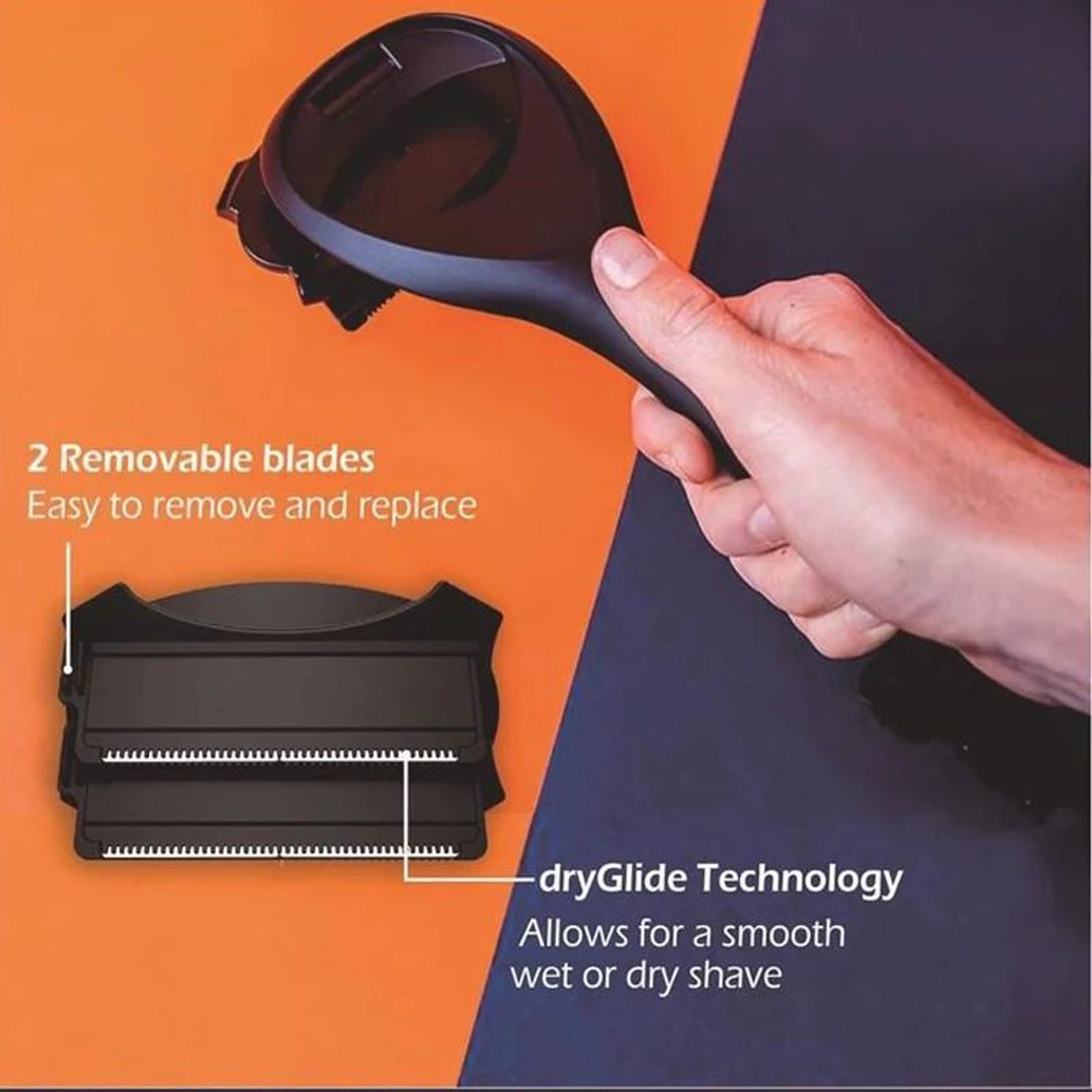 Back Hair Remover For Men  Painless Long Handle Back Shaver  Foldable Portable Body Grooming Razor 3