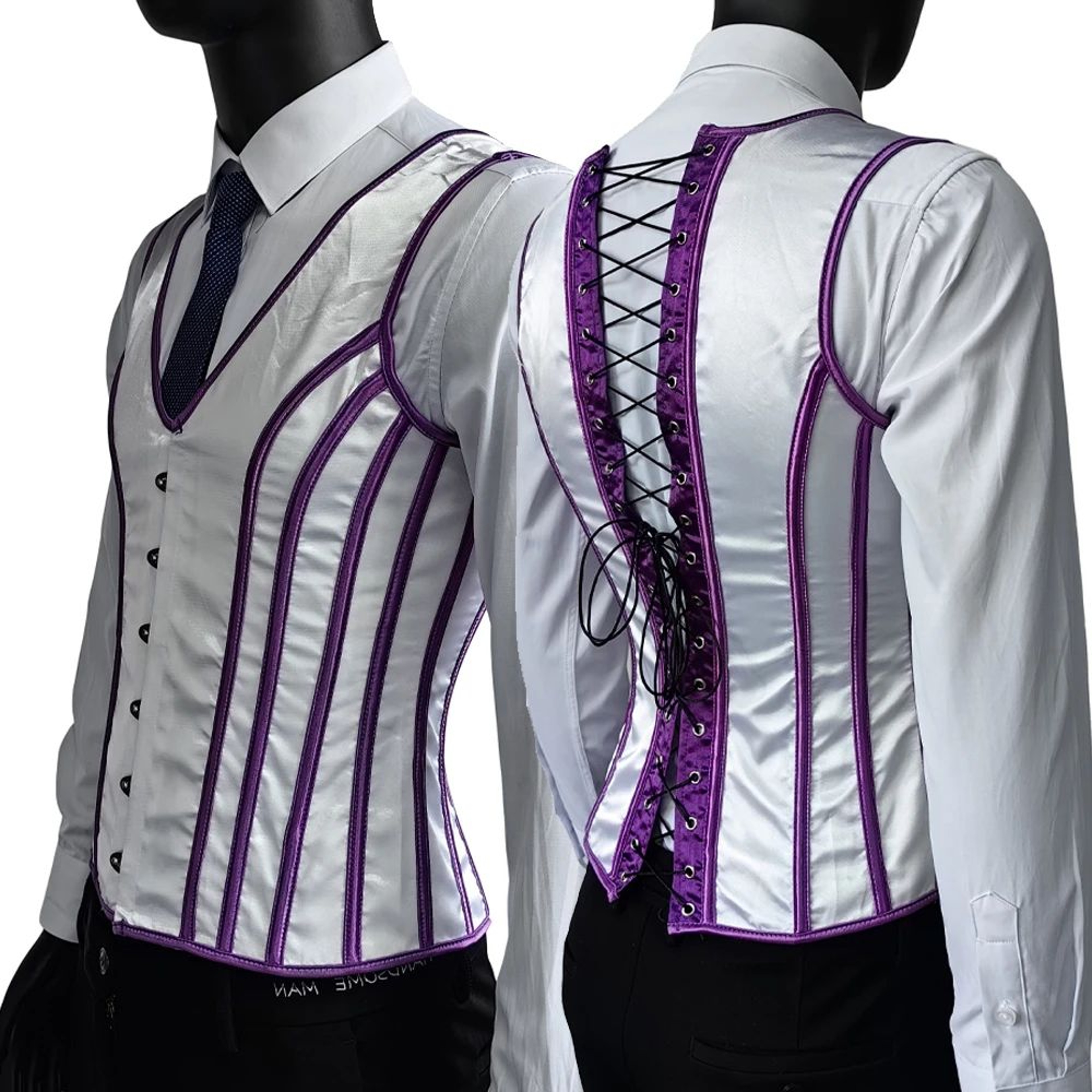 Mens Boned Corset Vest Body Shaper  Flat Stomach Waist Girdle For Abdominal Slimming  PushUp Suppor 13