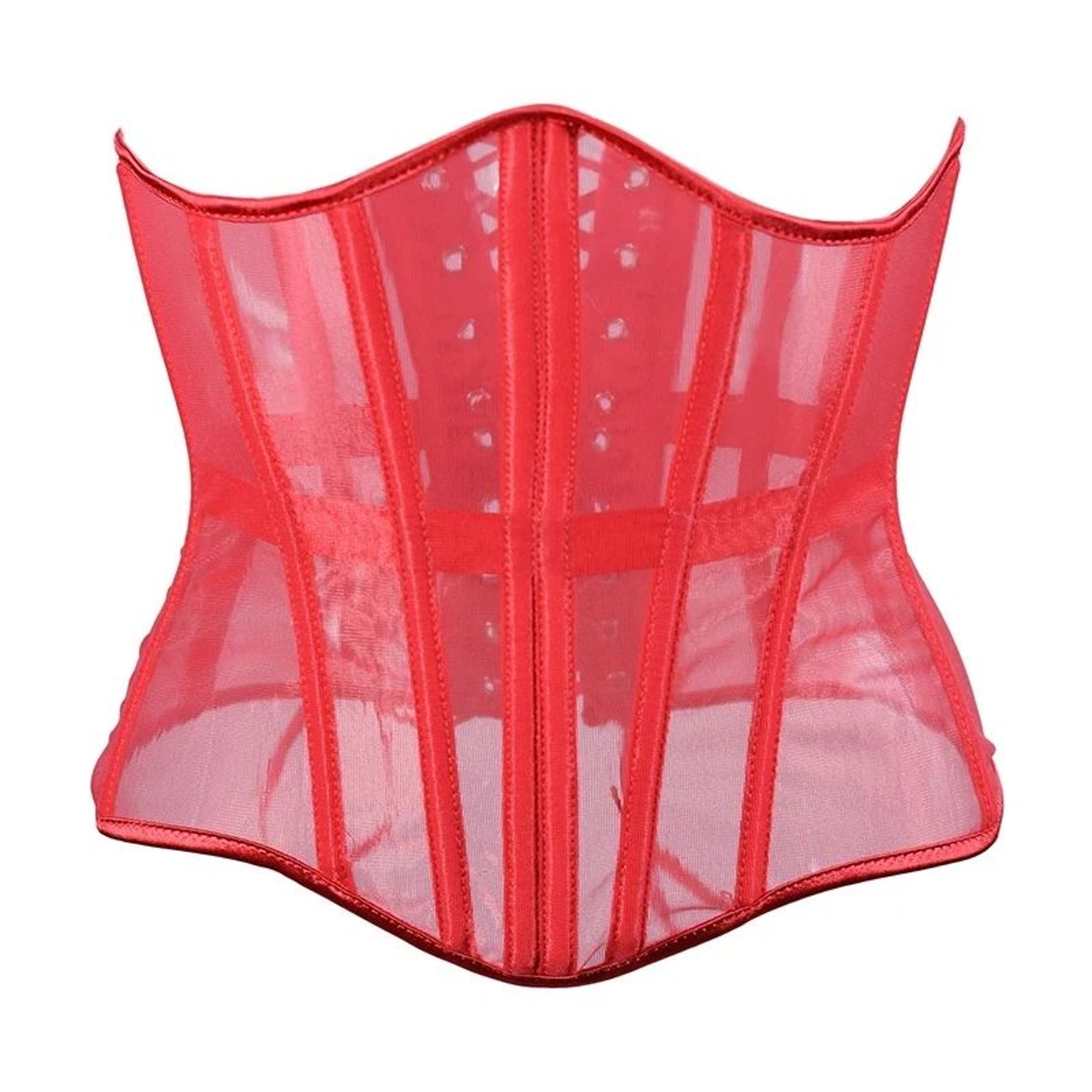 Womens Mesh Boned Corset Bustier  PushUp Shaping Transparent Bodice For Waist Slimming  Dress Outwe