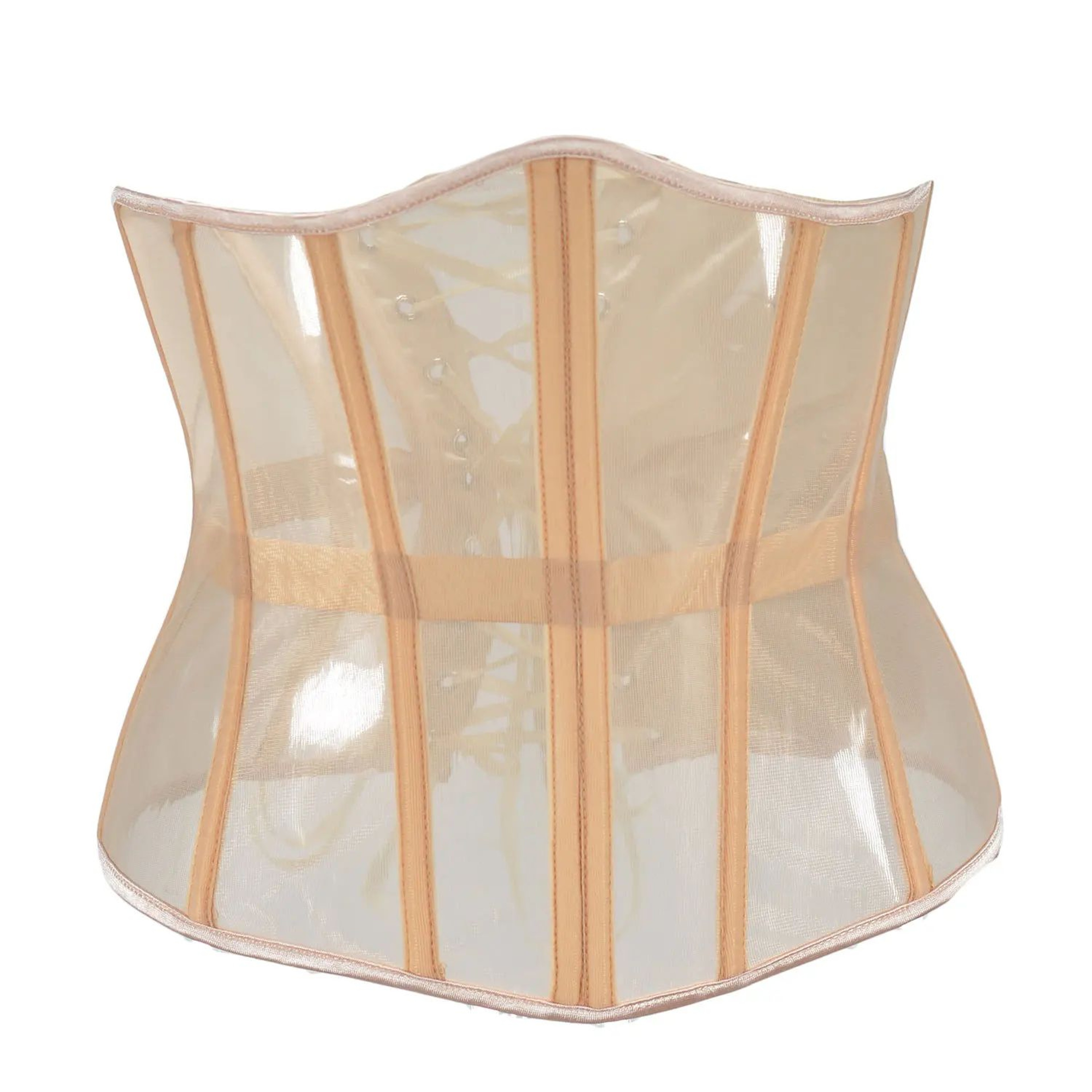 Womens Mesh Boned Corset Bustier  PushUp Shaping Transparent Bodice For Waist Slimming  Dress Outwe