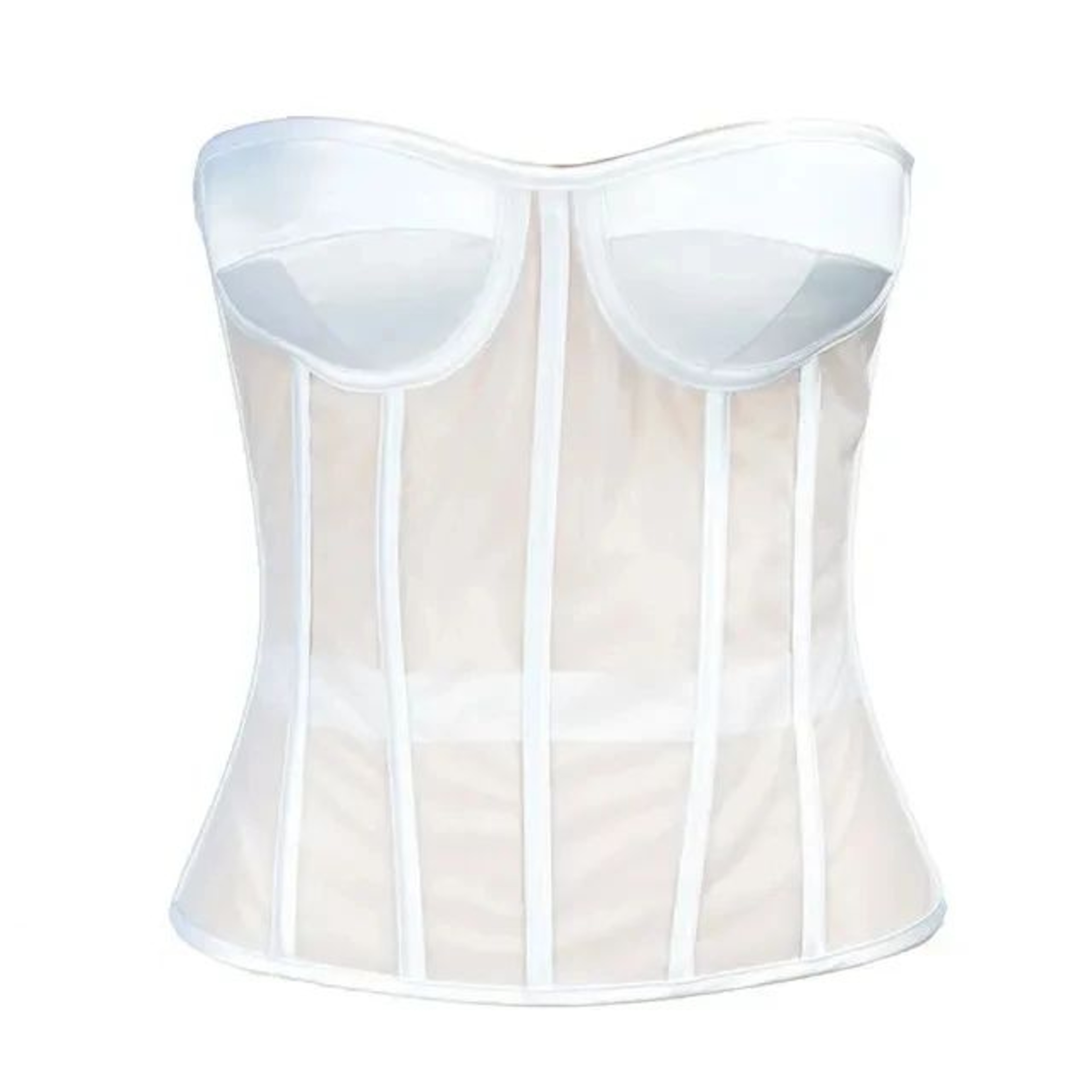 Womens Mesh Boned Corset Bustier  PushUp Shaping Transparent Bodice For Waist Slimming  Dress Outwe