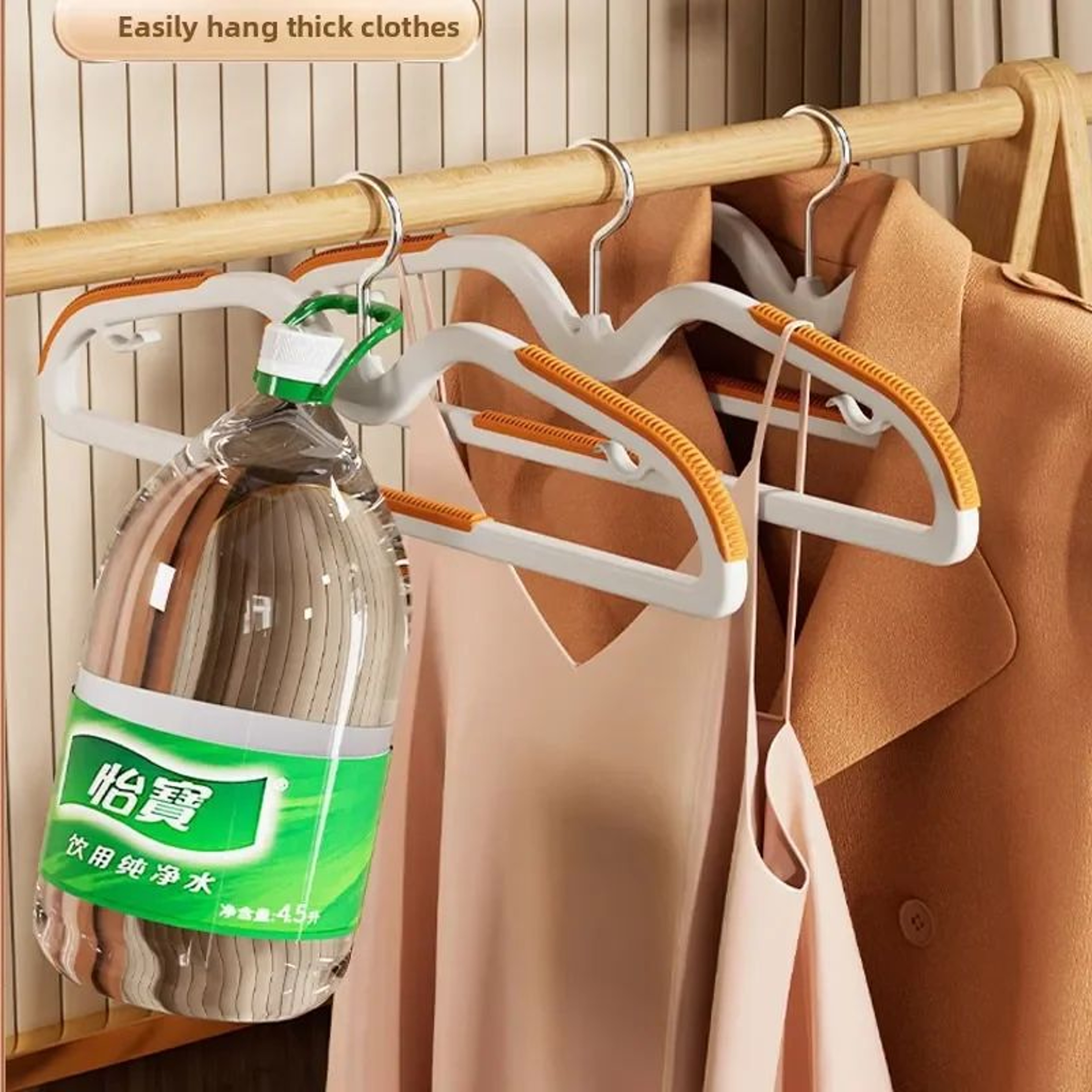 10 Pcs Space Saving Short Neck Clothes Hanger  Narrow Low Hanger Storage With AntiShoulder Corner 1
