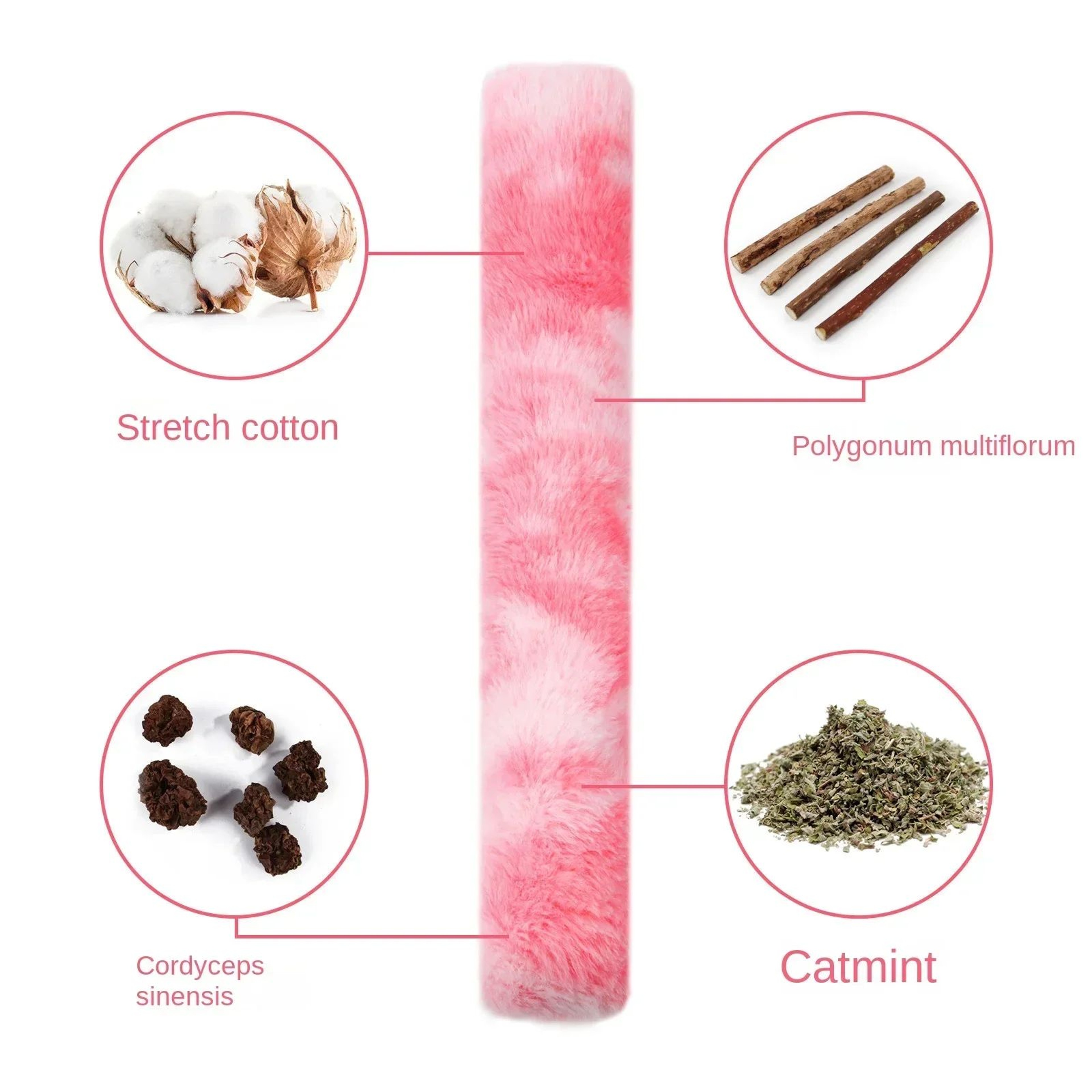 Interactive Cat Chew Toy Catnip Kick Stick  Soft Plush Durable Kitty Kick Toy For Teeth Cleaning  I 1