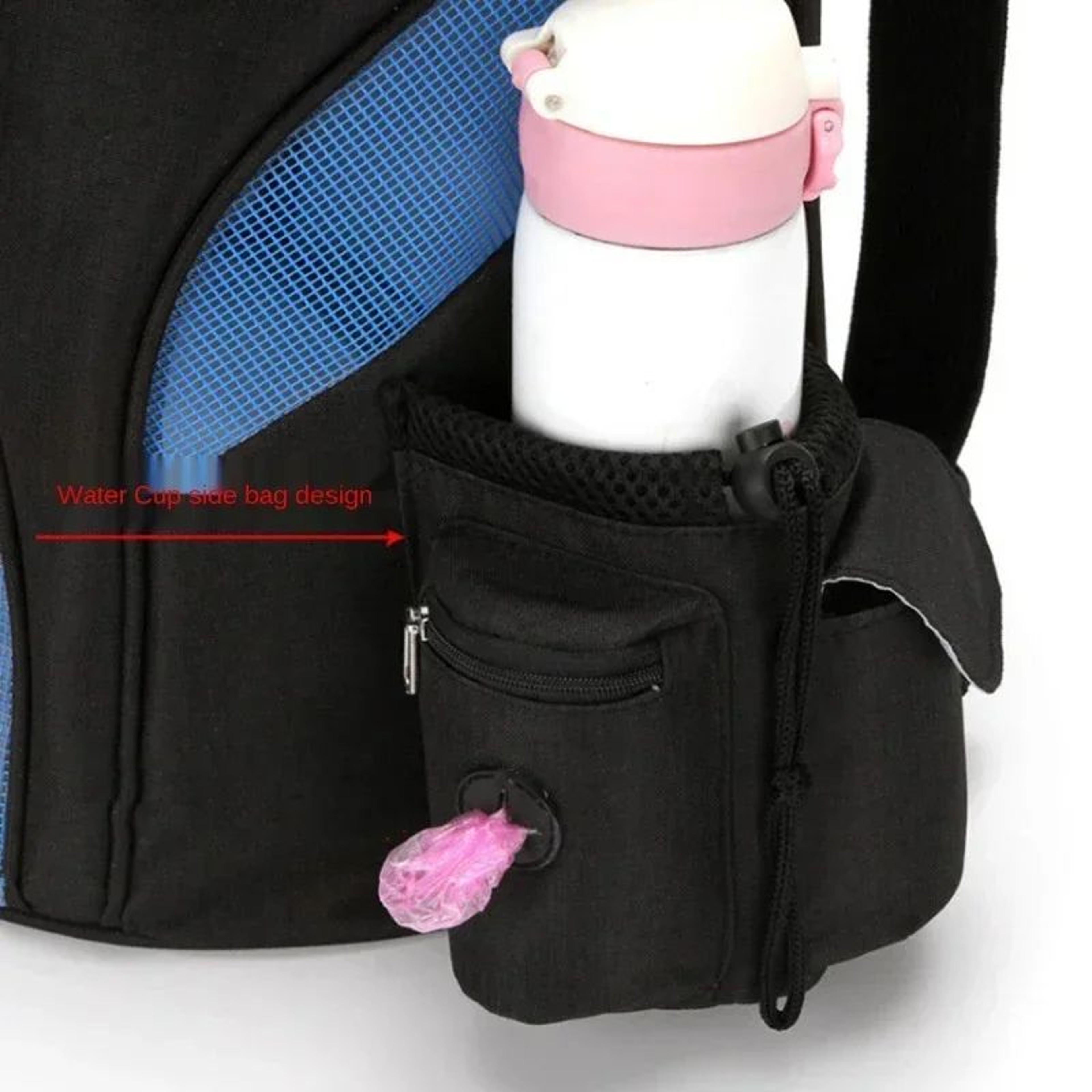Breathable Mesh Pet Backpack Carrier  Foldable Large Capacity Travel Bag For Dogs  Cats 2