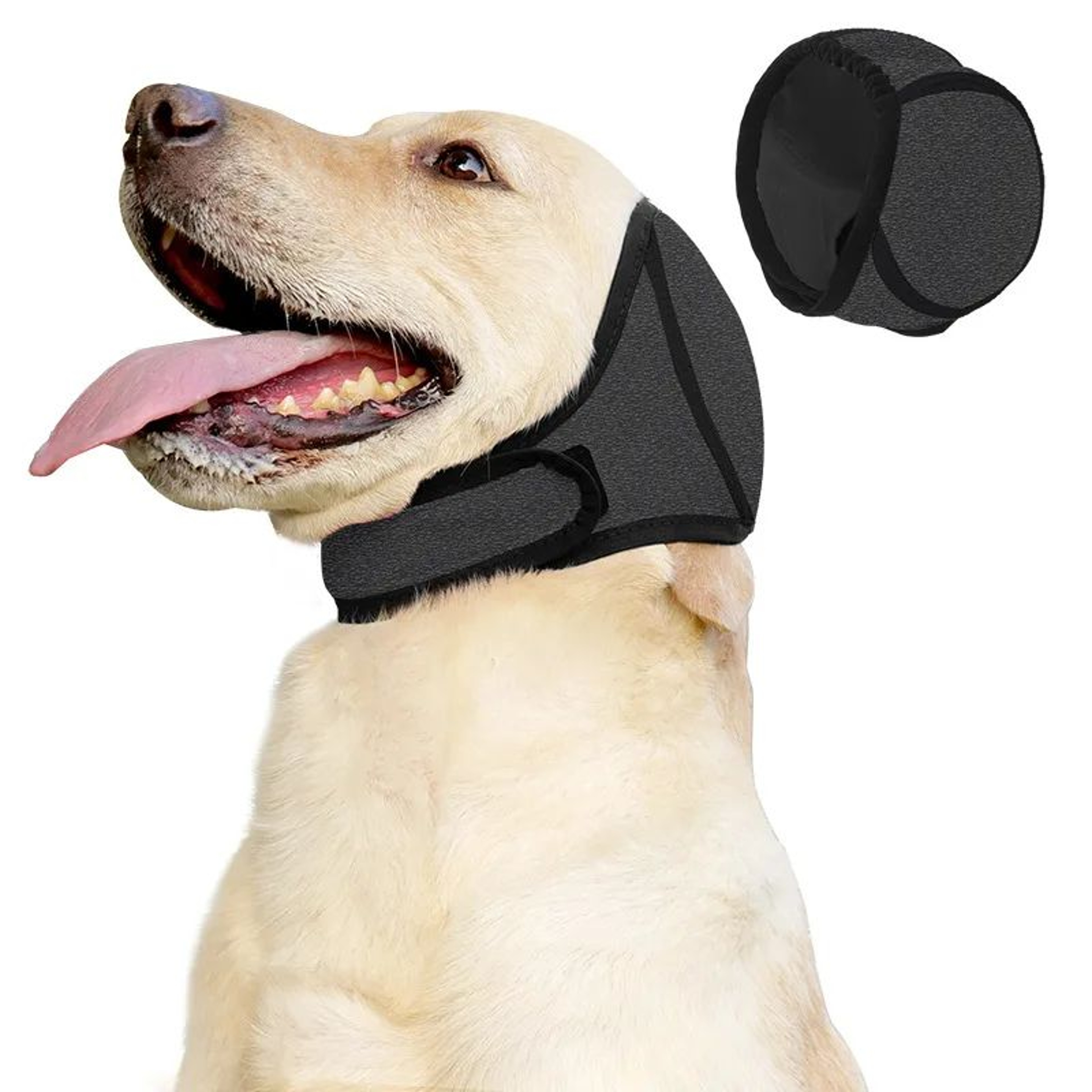 Noise Reduction Dog Ear Covers  Waterproof Calming Hearing Protection Earmuffs For Dogs Adjustable  6