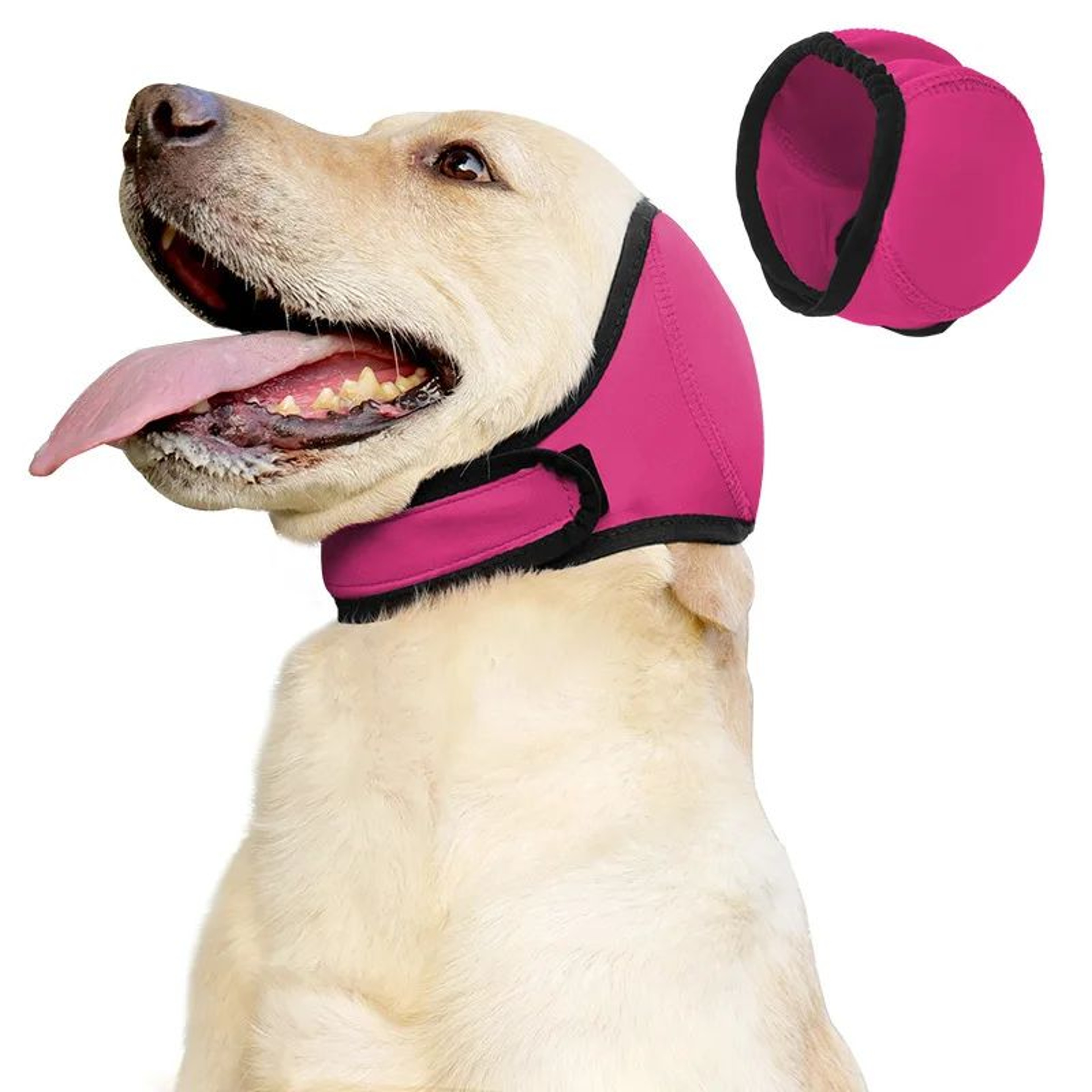 Noise Reduction Dog Ear Covers  Waterproof Calming Hearing Protection Earmuffs For Dogs Adjustable  7