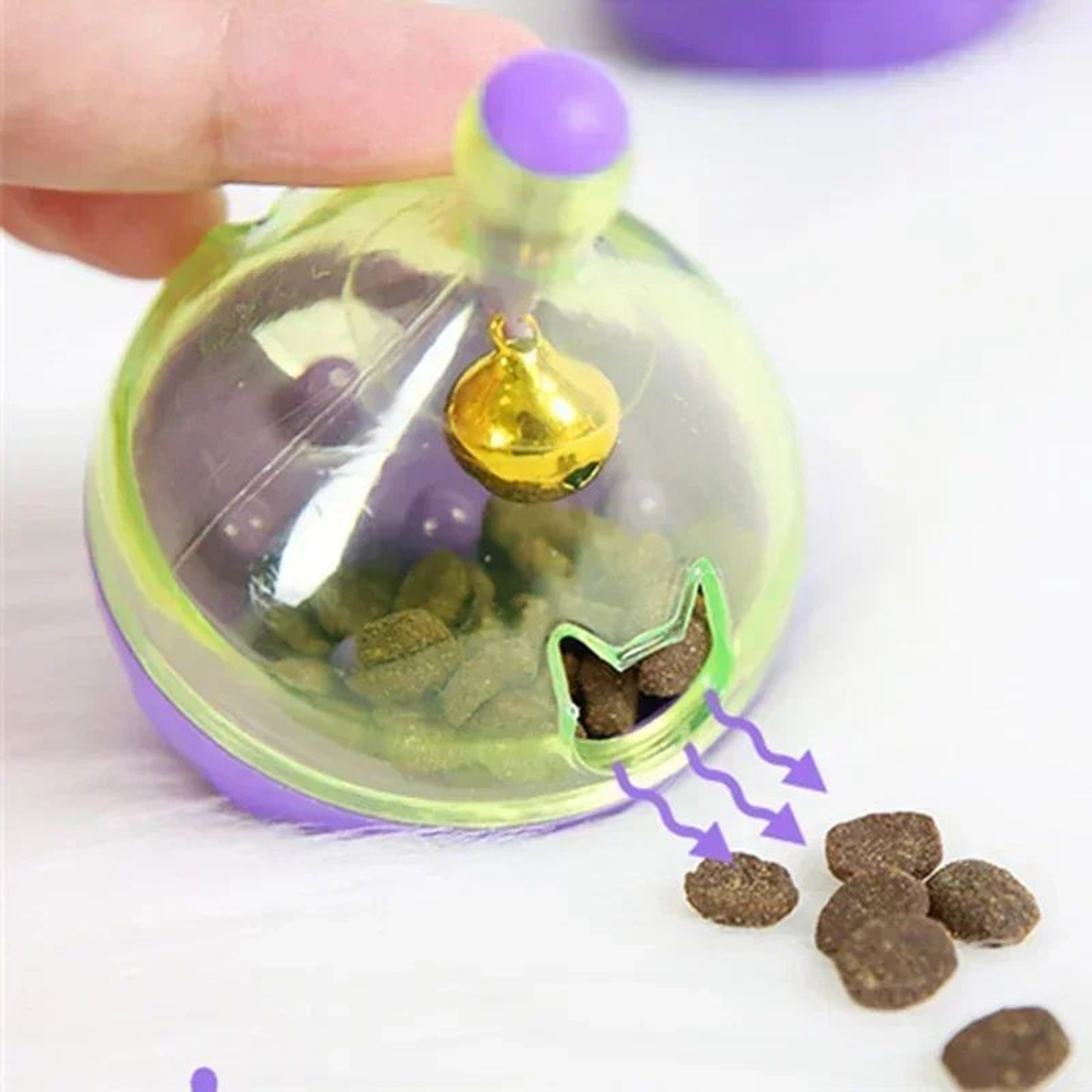 MouseShaped Treat Dispensing Tumbler Toy  Interactive Slow Feeder Ball For Cats Food Leakage Puzzle 4