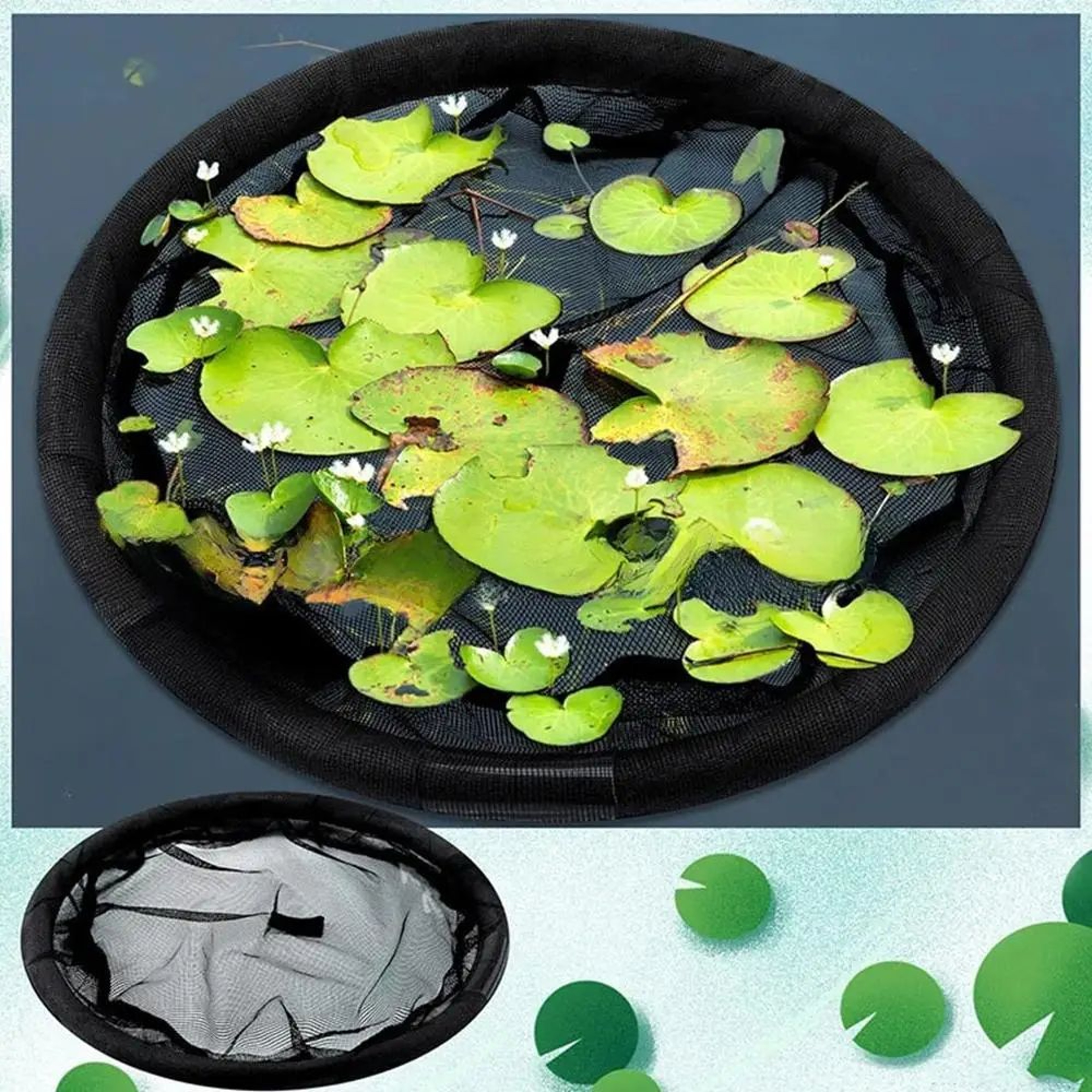 Floating Pond Plant Protector Ring  Fine Mesh Fish Barrier Corral For Water Lilies  Aquatic Plants 0