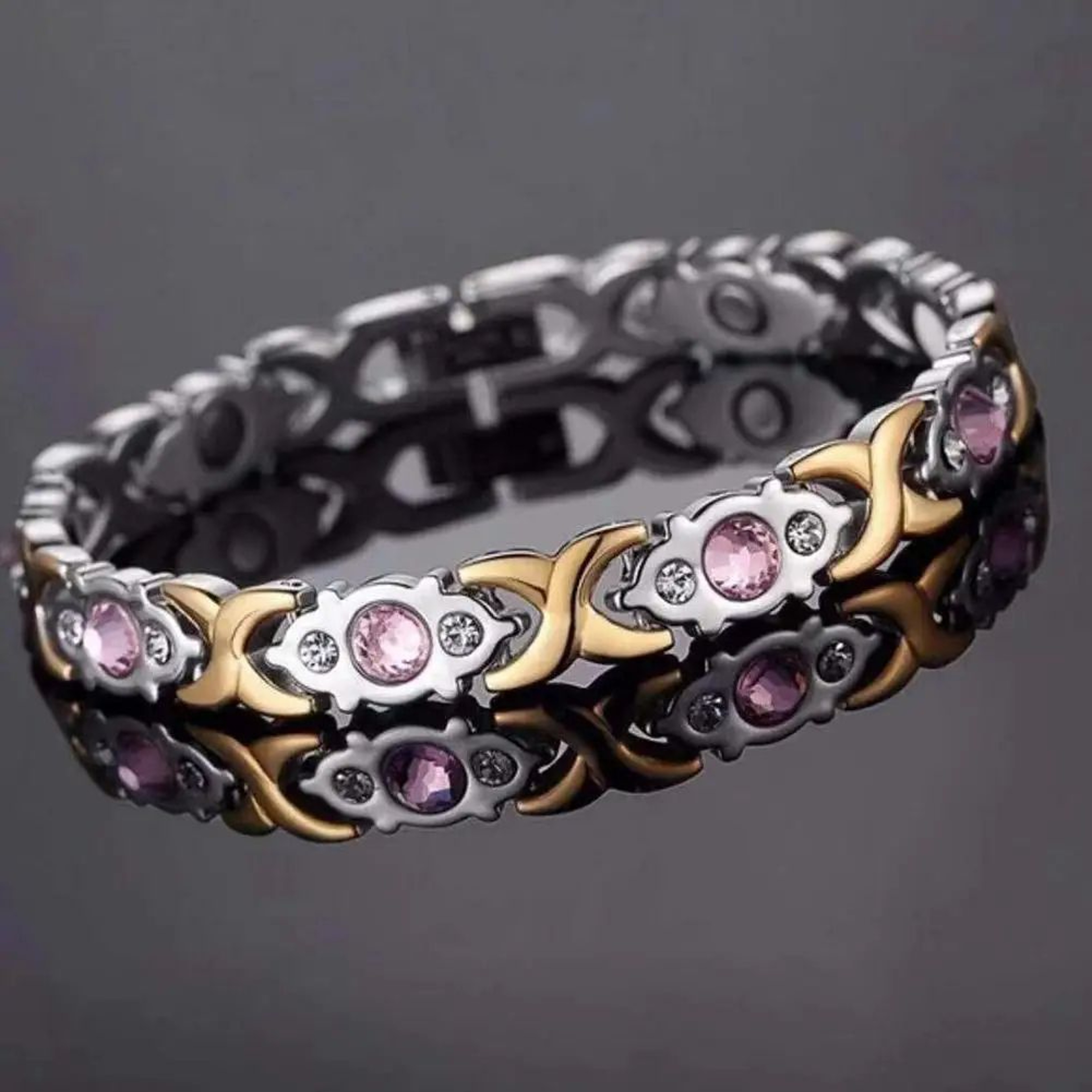 Adjustable Magnetic Crystal Bracelet For Women  Fashion Energy Hologram Jewelry Gift Magnet Therapy 5