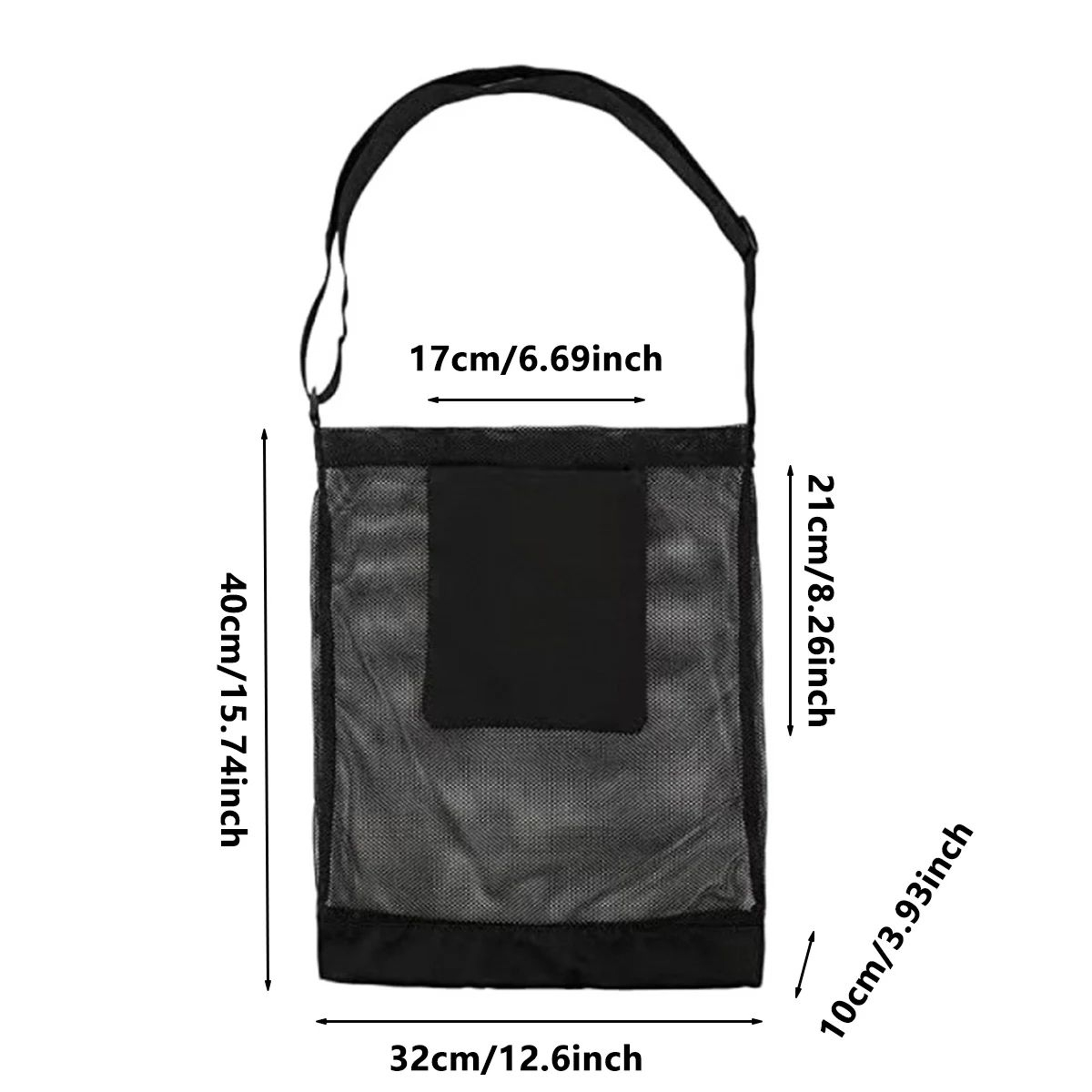 Foldable Mesh Fruit  Mushroom Picking Bag  Large Capacity Outdoor Harvest Crossbody Storage Pouch 1