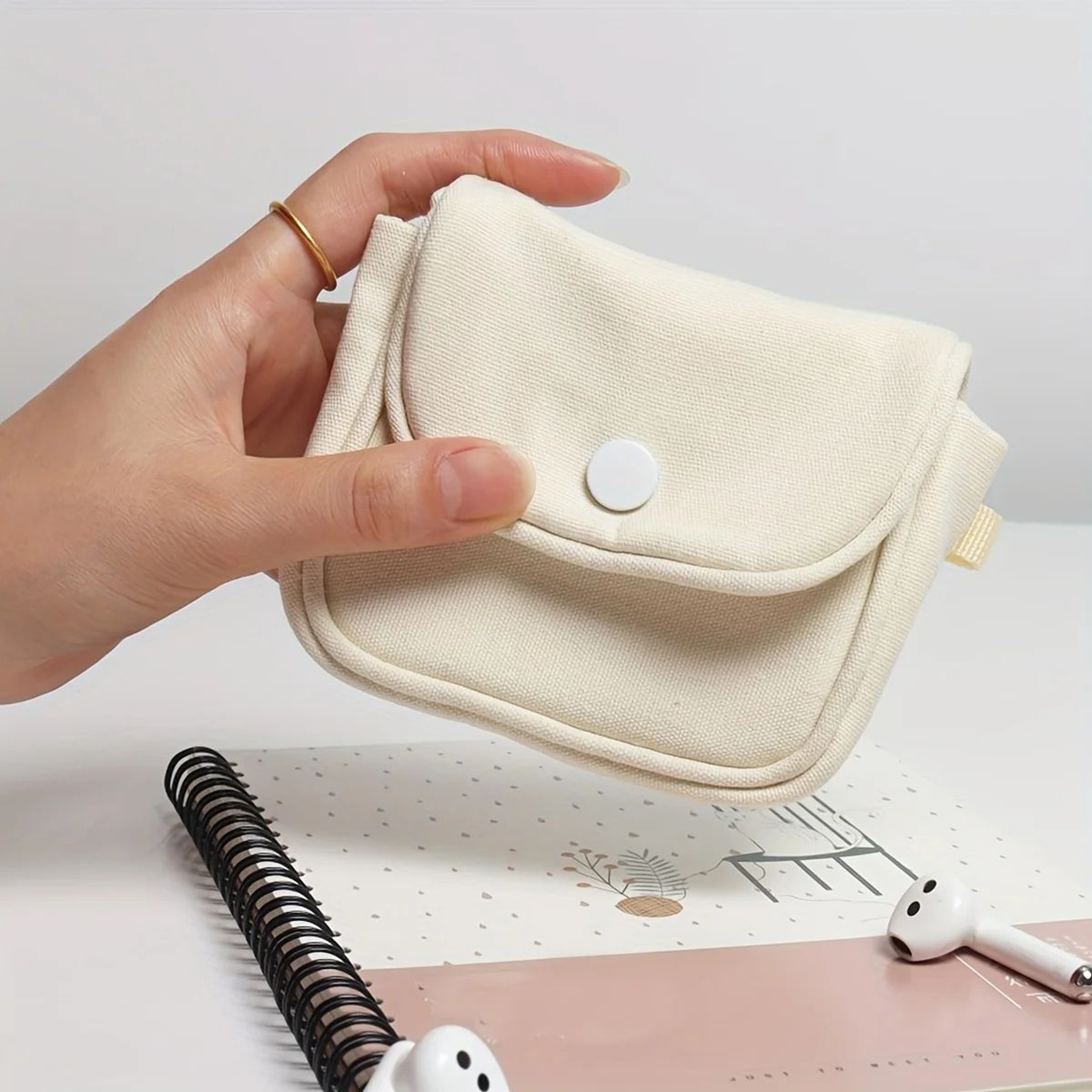 KoreanJapanese Style Mini Coin  Card Wallet  Trendy Hanging Pouch With IDDrivers License Storage Fo 0