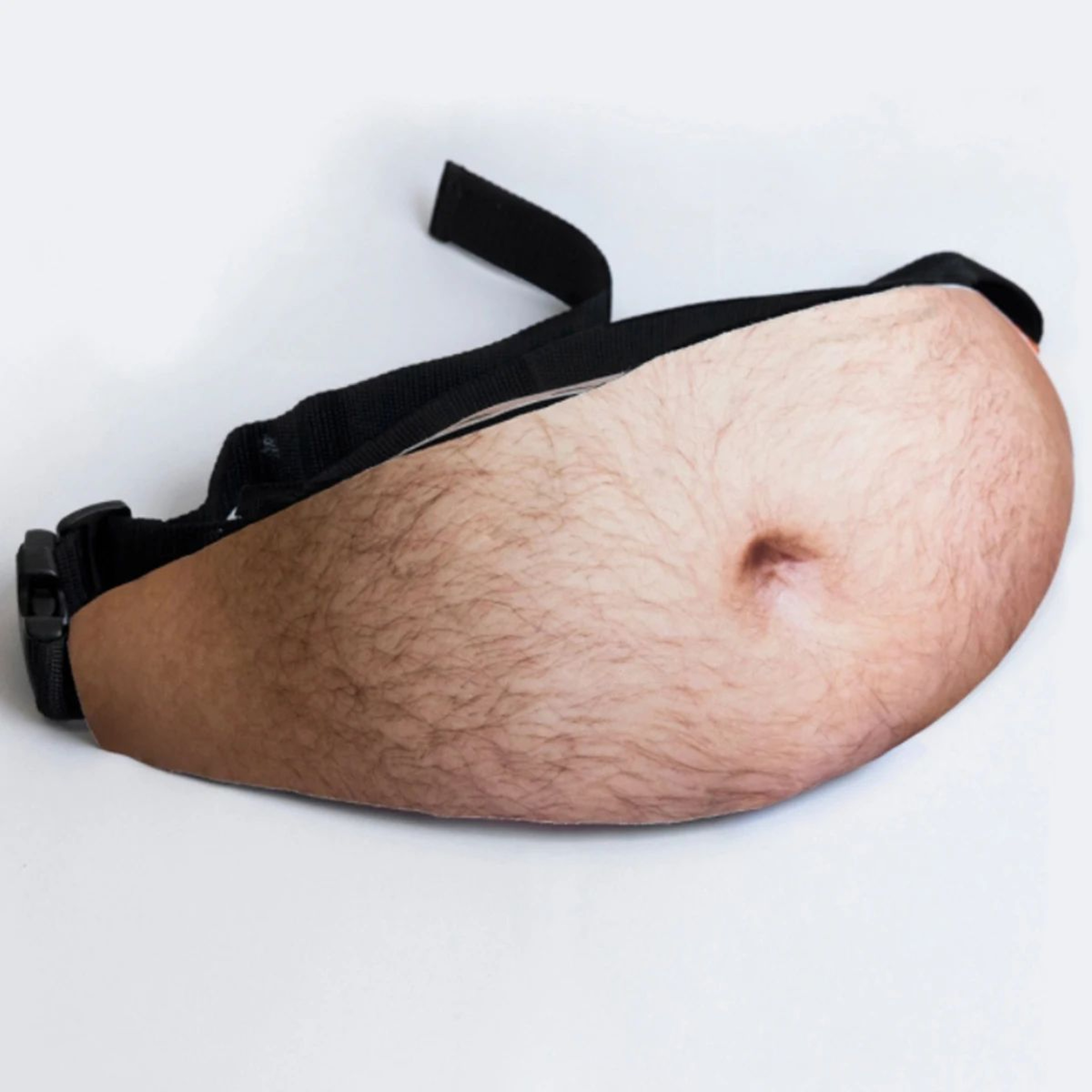 Funny Beer Belly Fanny Pack  Realistic PU Leather Belly Waist Bag For Pranks AntiHarassment  Party  5