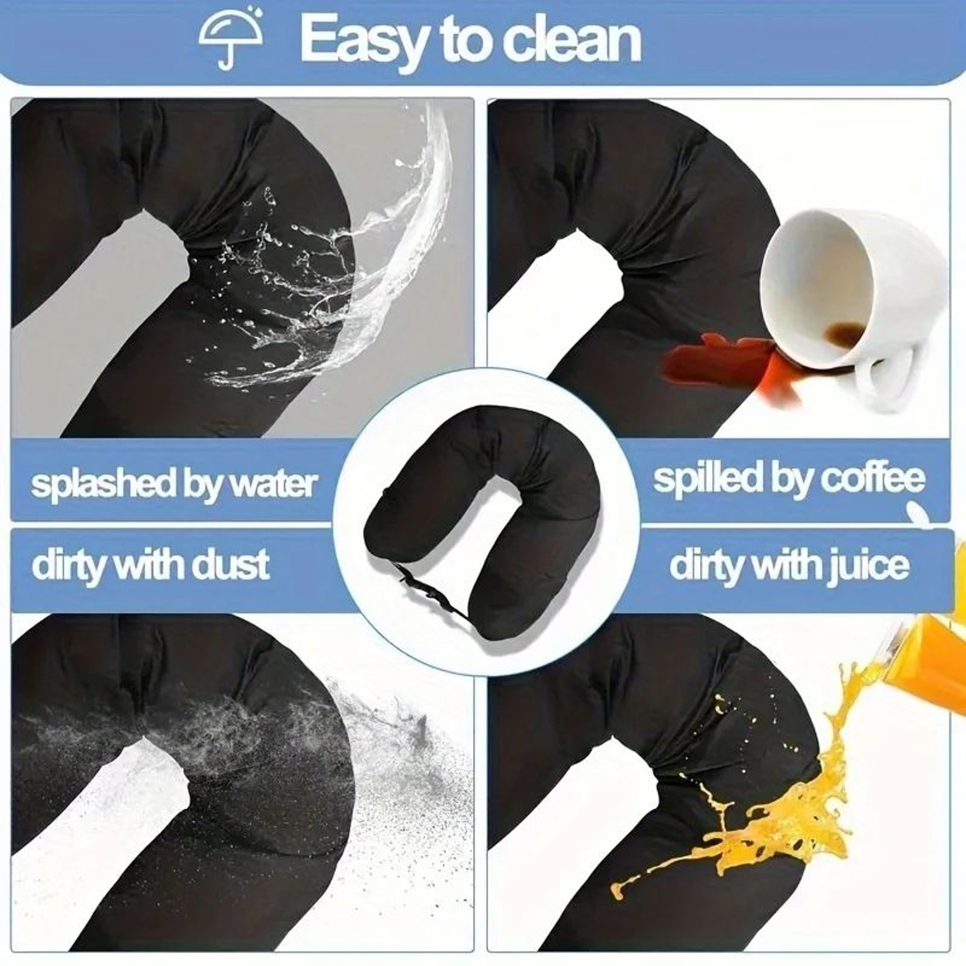SelfFill Travel Neck Pillow Case  Stuffable CarryOn Pillow Cover  Storage Bag For Airplane Comfort  1