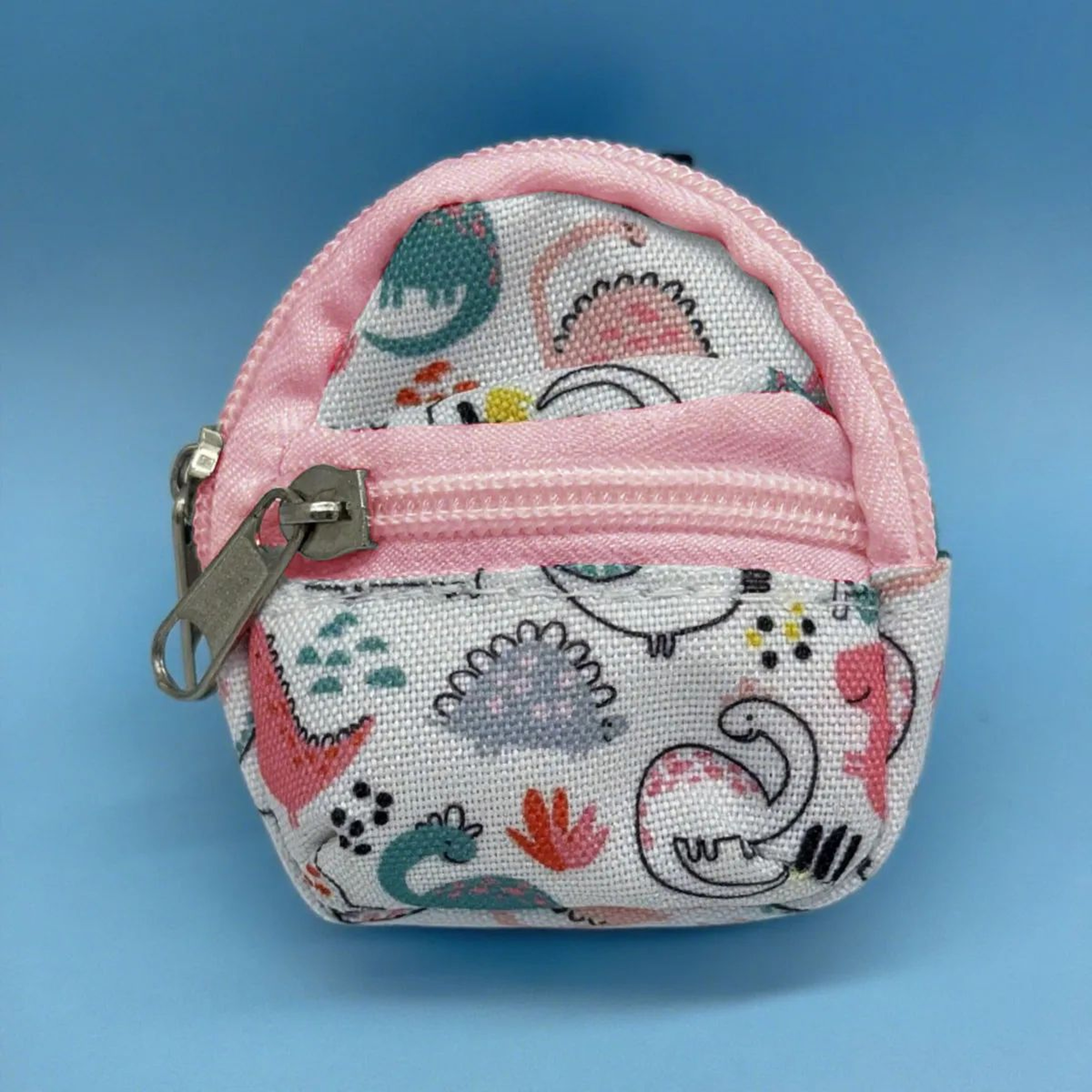 Mini Backpack Coin Purse Keychain  DoubleZipper Small Wallet Pendant Bag For Keys Coins  Cute Bag D 21