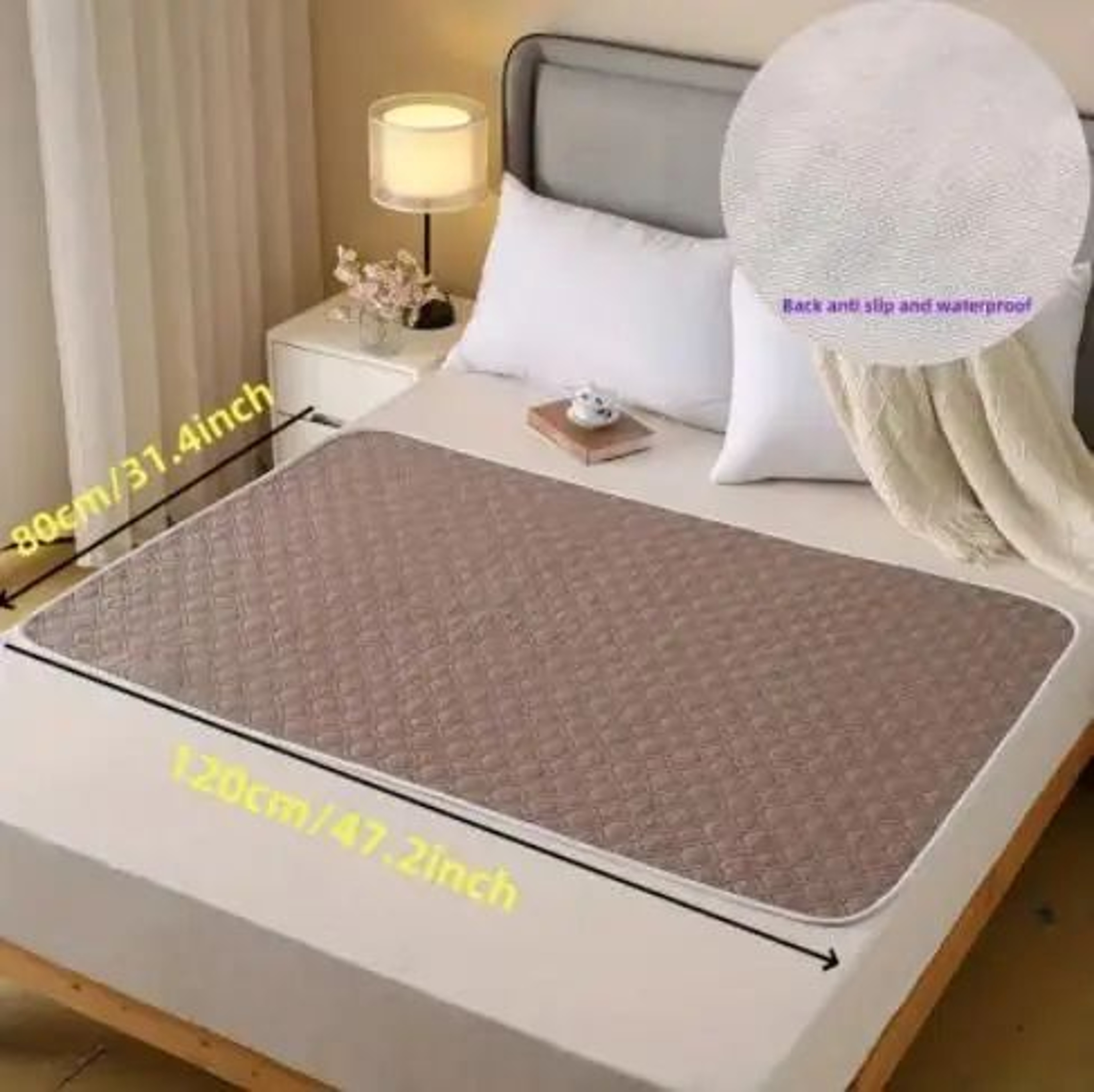 Washable Leakproof Incontinence Bed Pads  Reusable Absorbent Care Mats For Elderly Pets  Period Pro 6