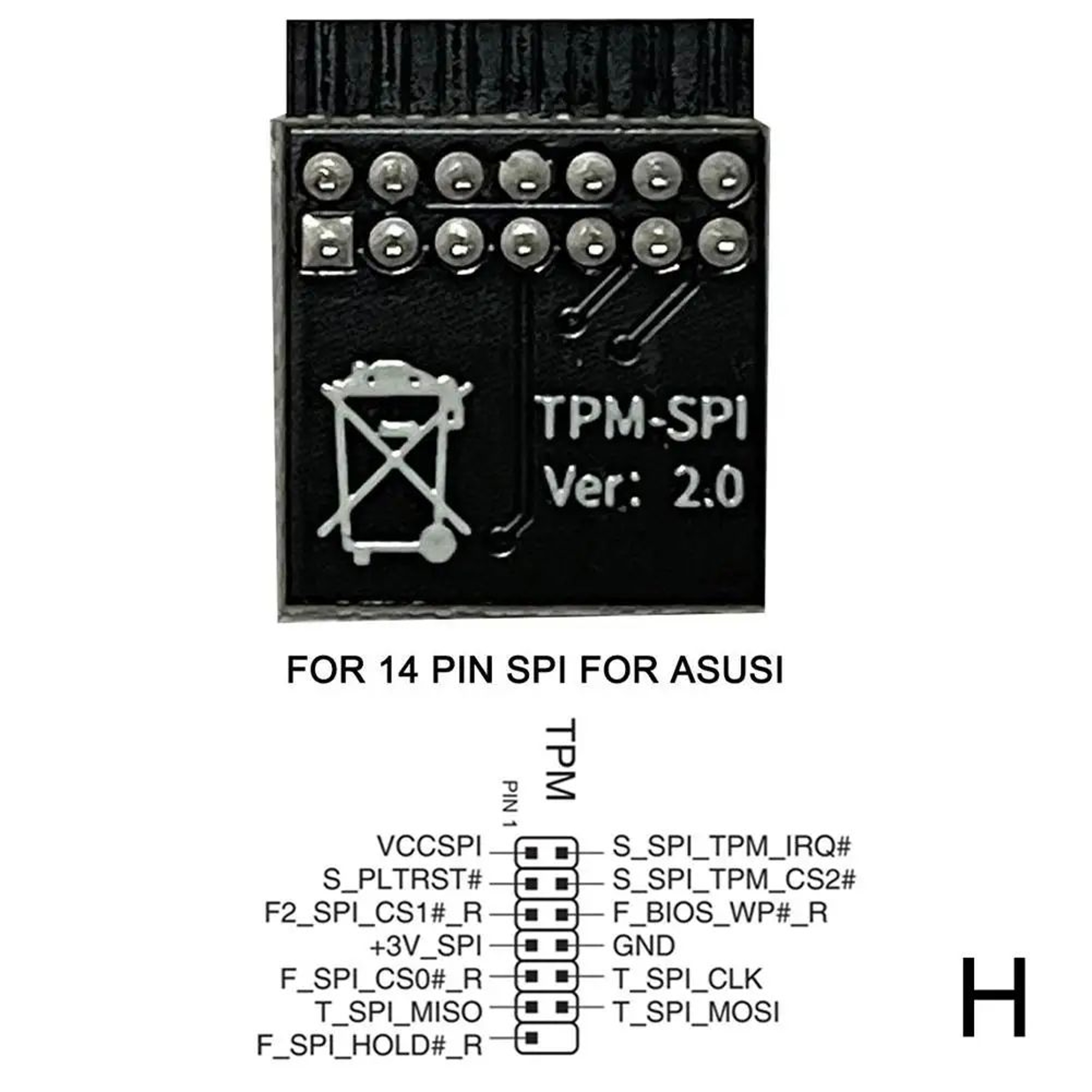 TPM 20 Encryption Security Module  121418201 Pin Trusted Platform Module For MultiBrand Motherboard 13