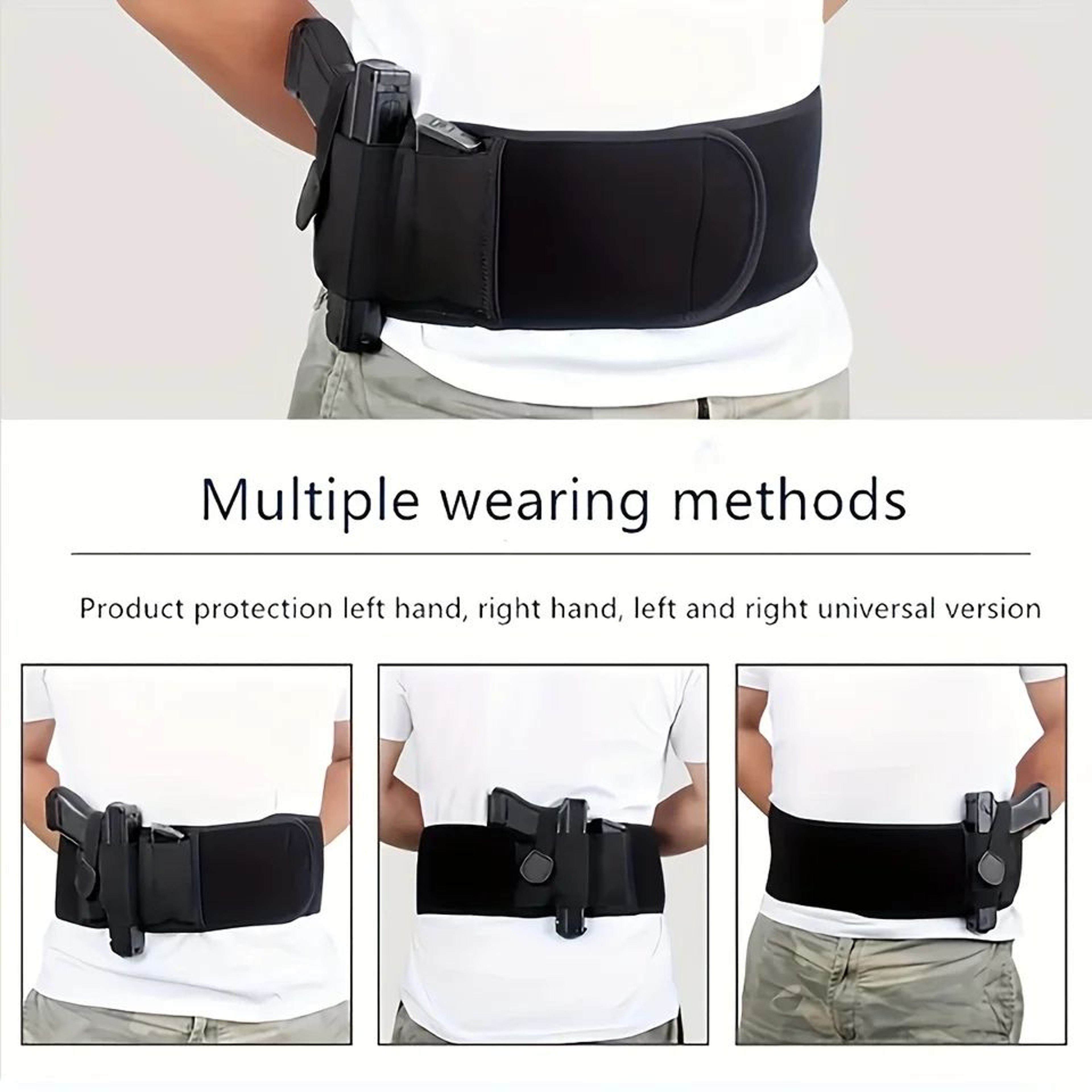 Outdoor Tactical Waist Pouch  Concealed Utility Belt Bag With Waterproof Diving Fabric MultiFunctio 2