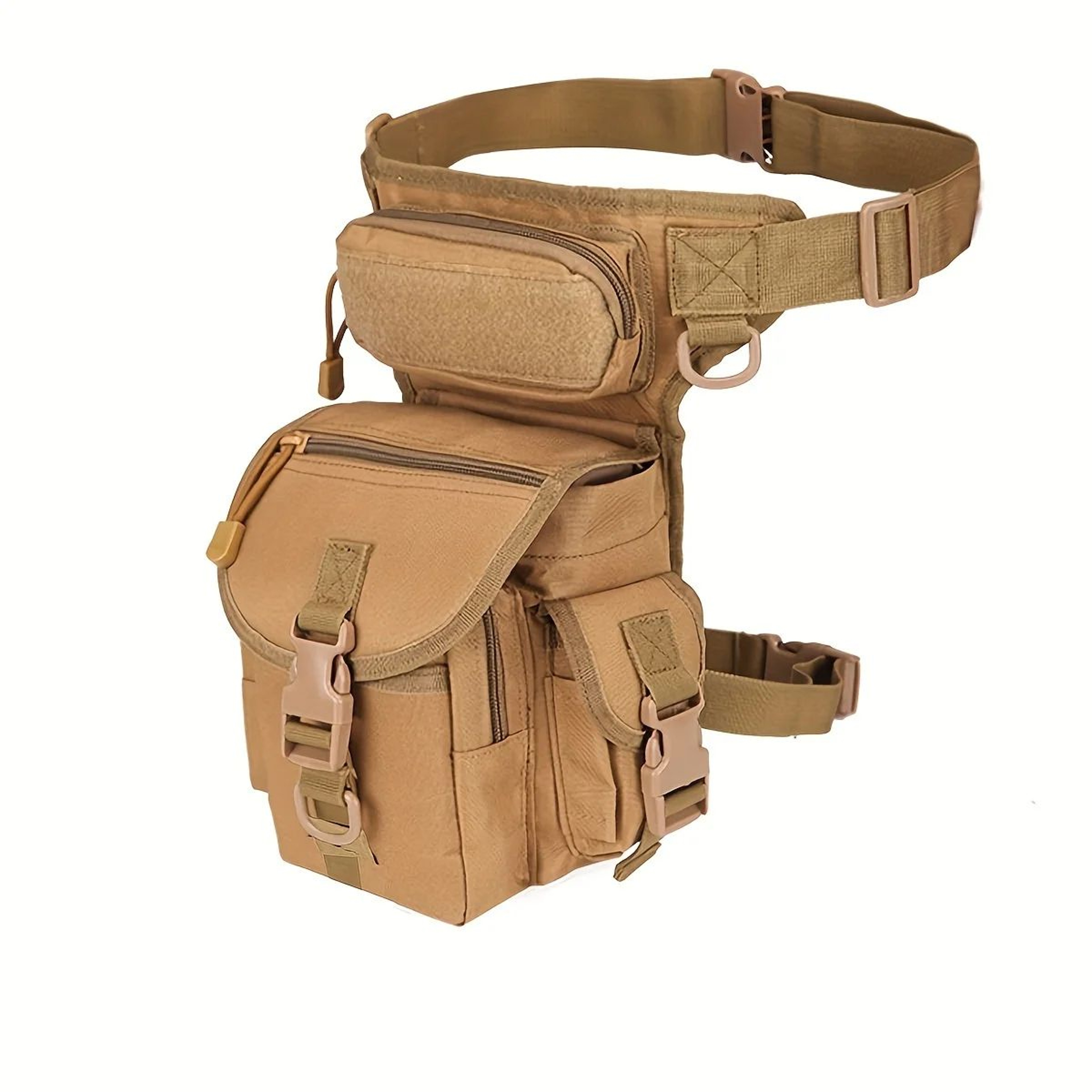 Camouflage Tactical Drop Leg Bag  Outdoor Hiking Waist  Thigh Pouch For Fishing Cycling Camping Han 6