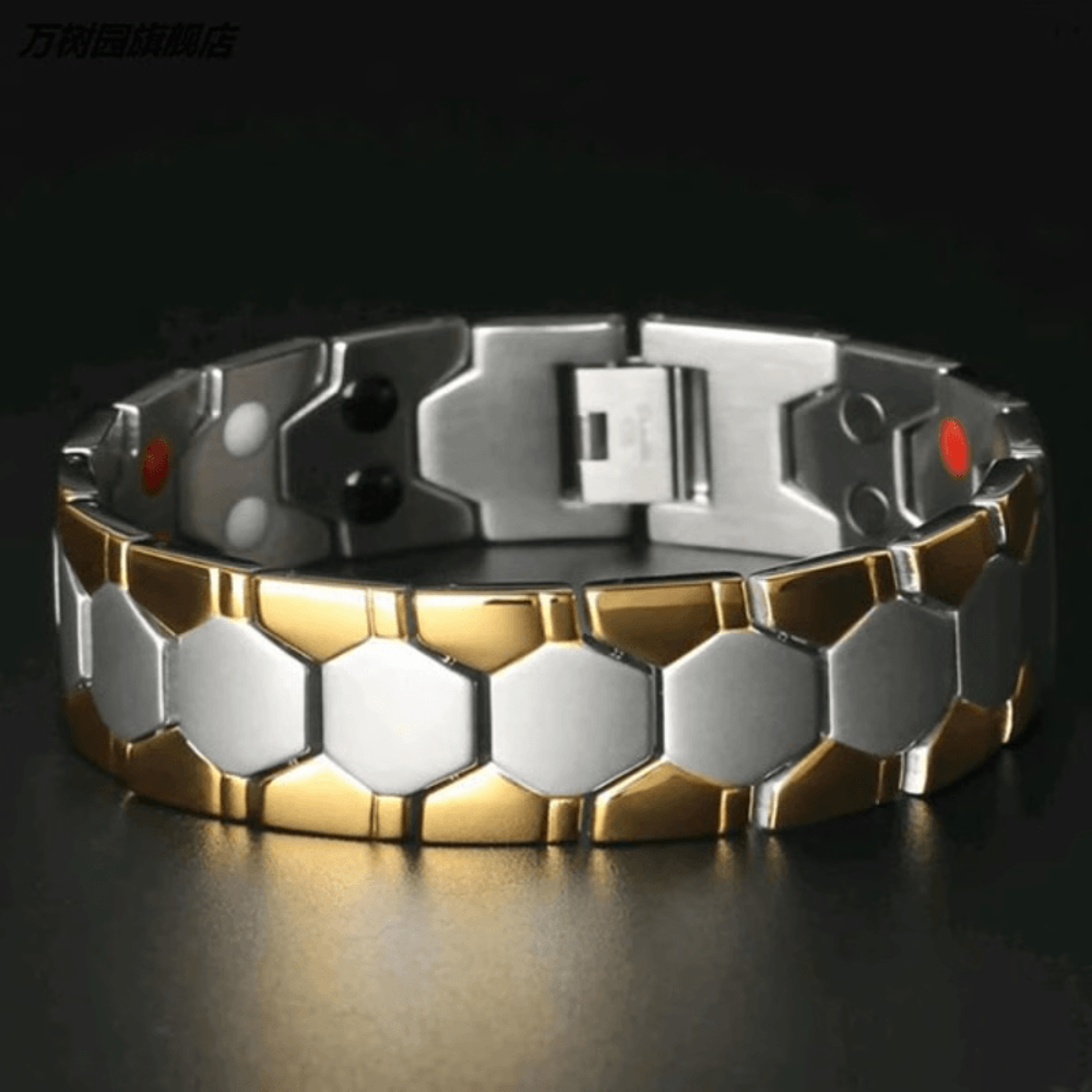 Copper magnetic therapy bracelet