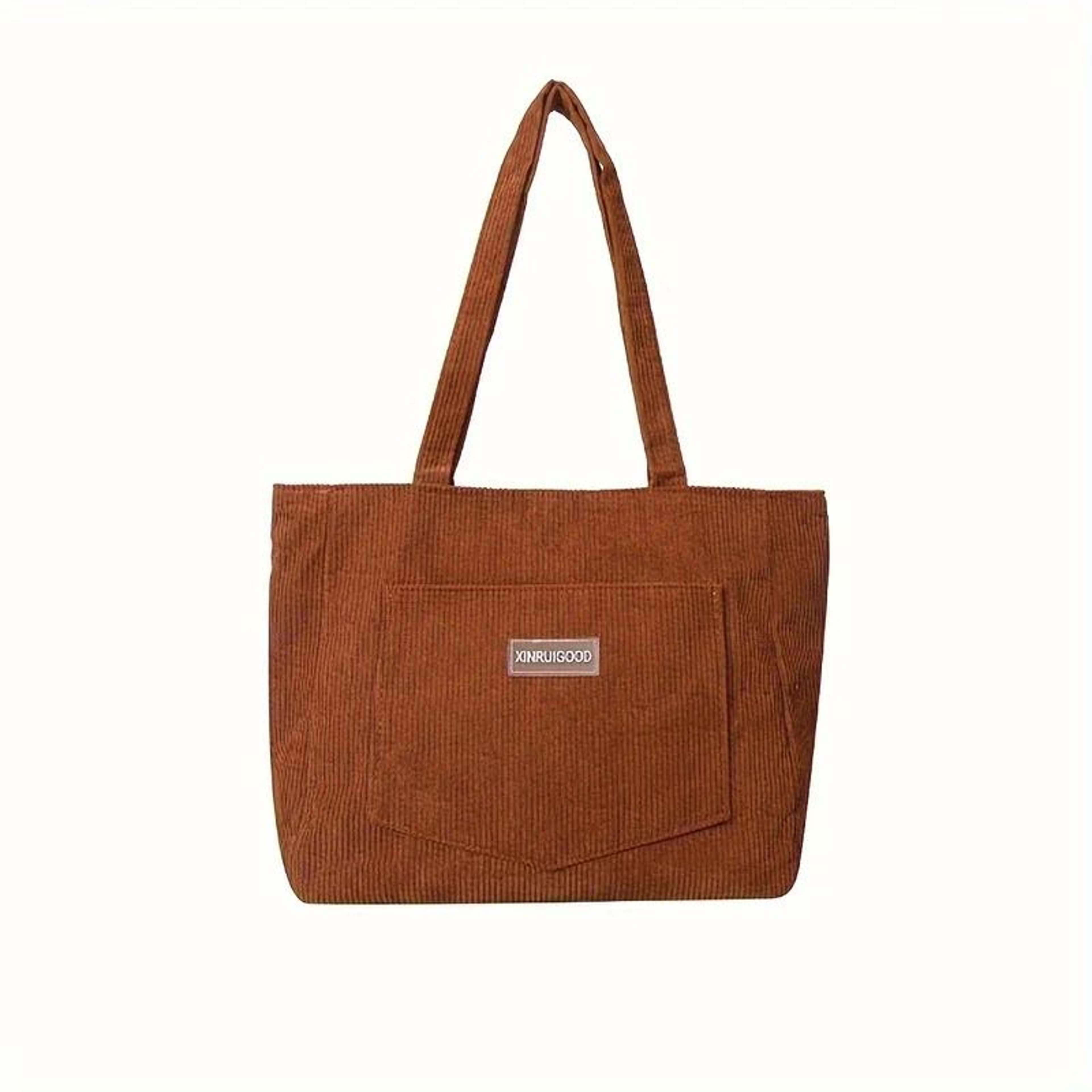 Large Corduroy Shoulder Bag For Women  Mori Style Underarm Tote Purse Soft Casual Handbag For Work  2