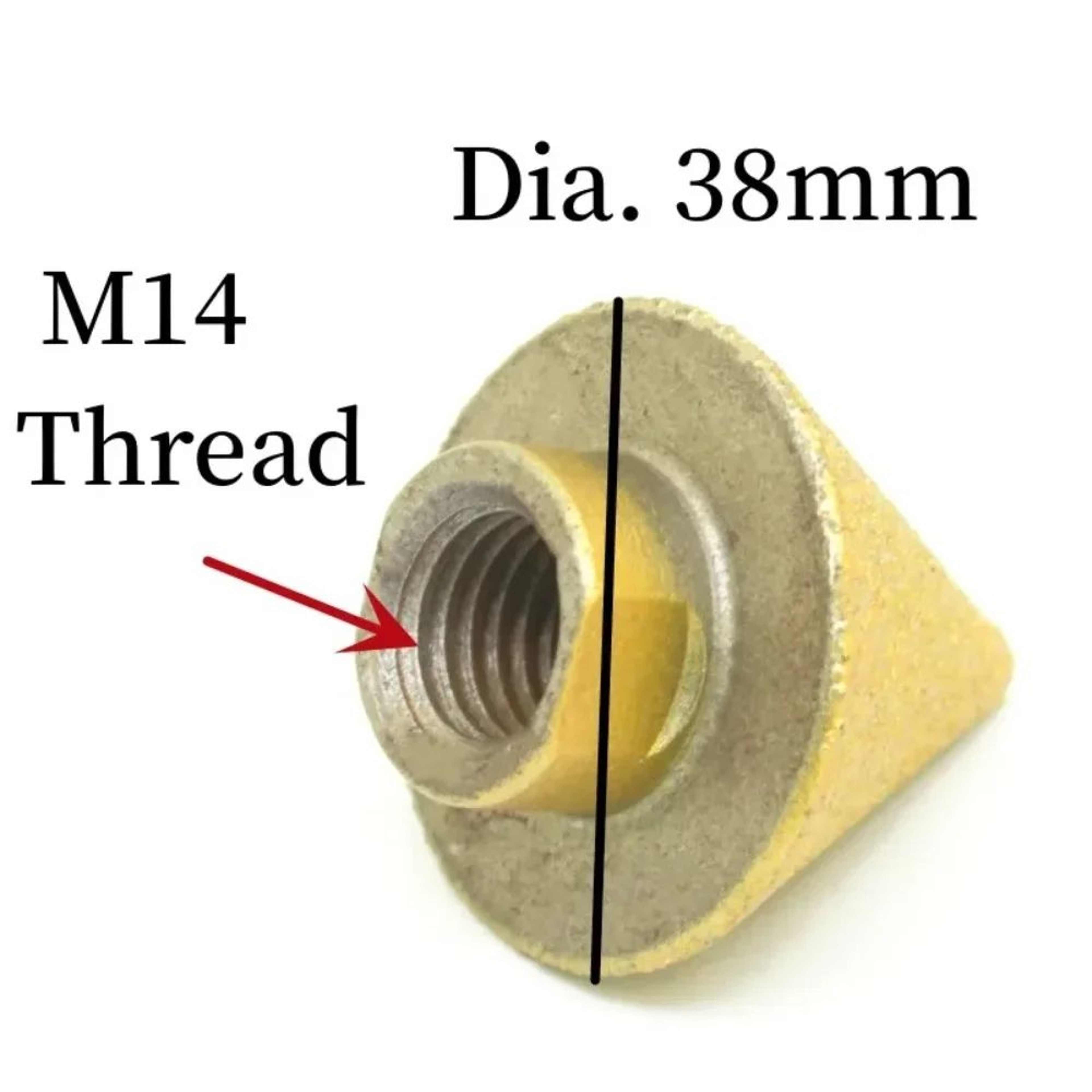 M10M14 Diamond Chamfer Bit  152 Inches Tile Beveling Cone Tool For Ceramic Porcelain Stone Hole Exp 1