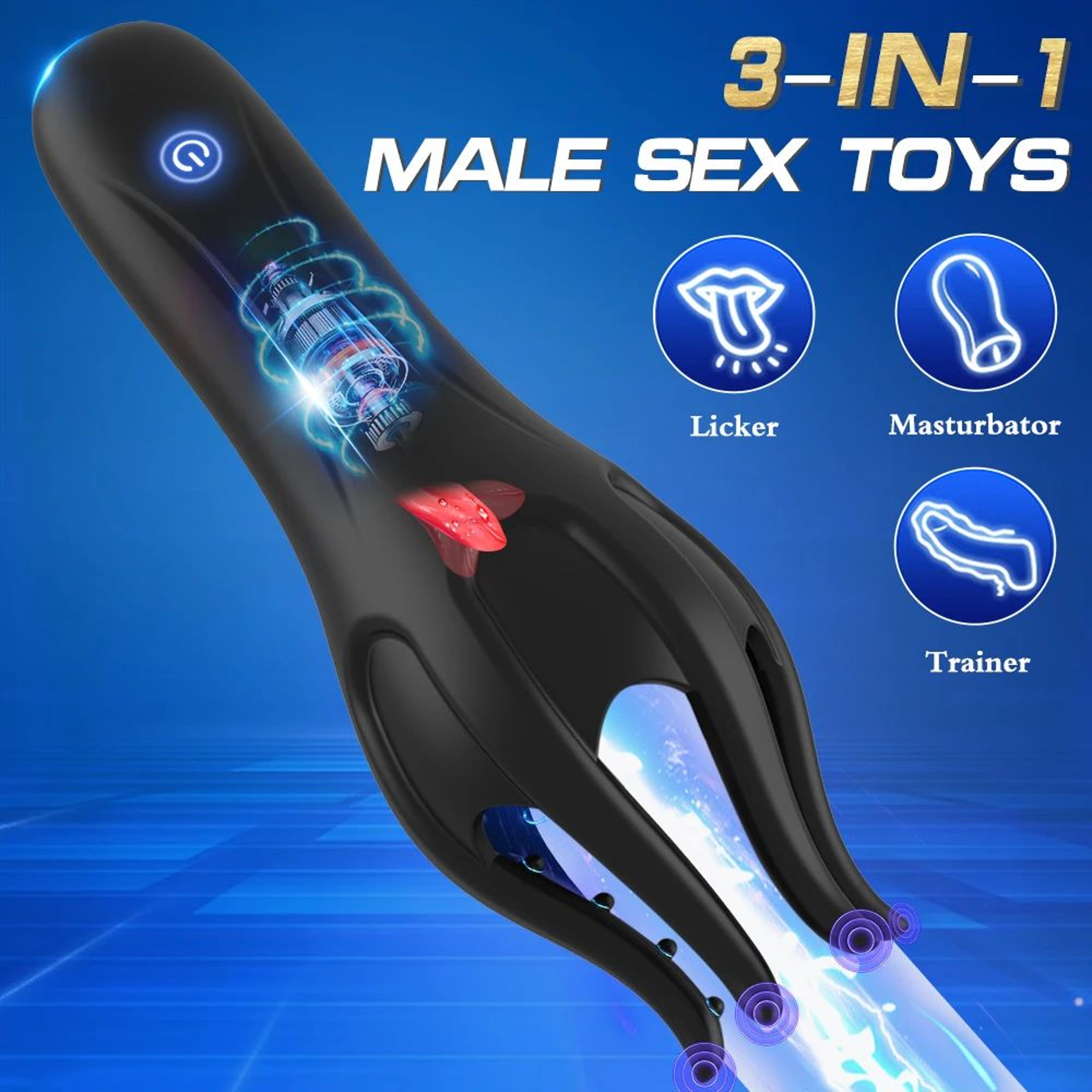 Rechargeable TongueStyle Finger Sleeve Vibrator For Men  Soft Silicone Intimate Massager Pulsing Mo 3