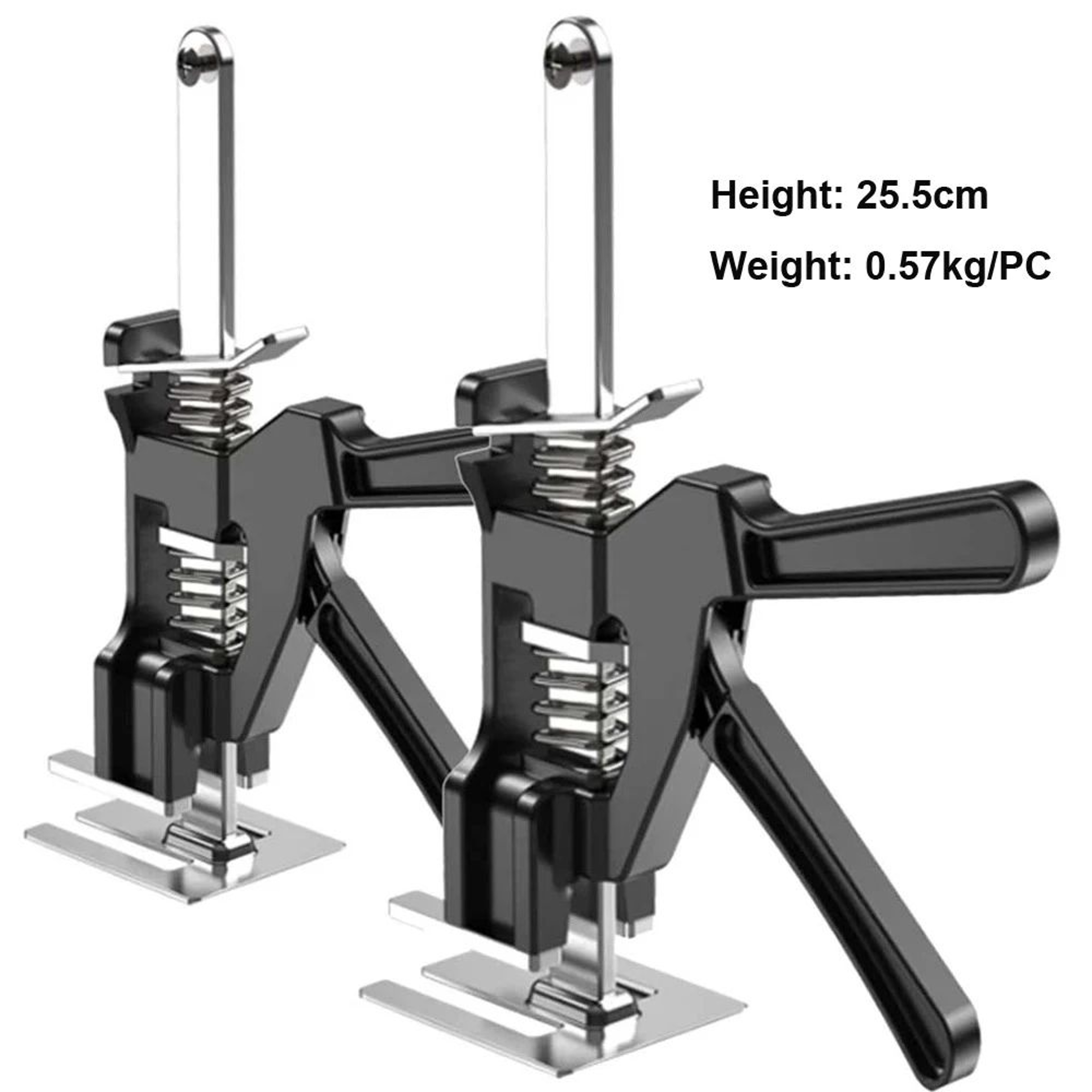 2 Pcs LaborSaving Arm Jack Lifter  HeavyDuty Door  Cabinet Panel Tool Height Adjuster For Drywall   6