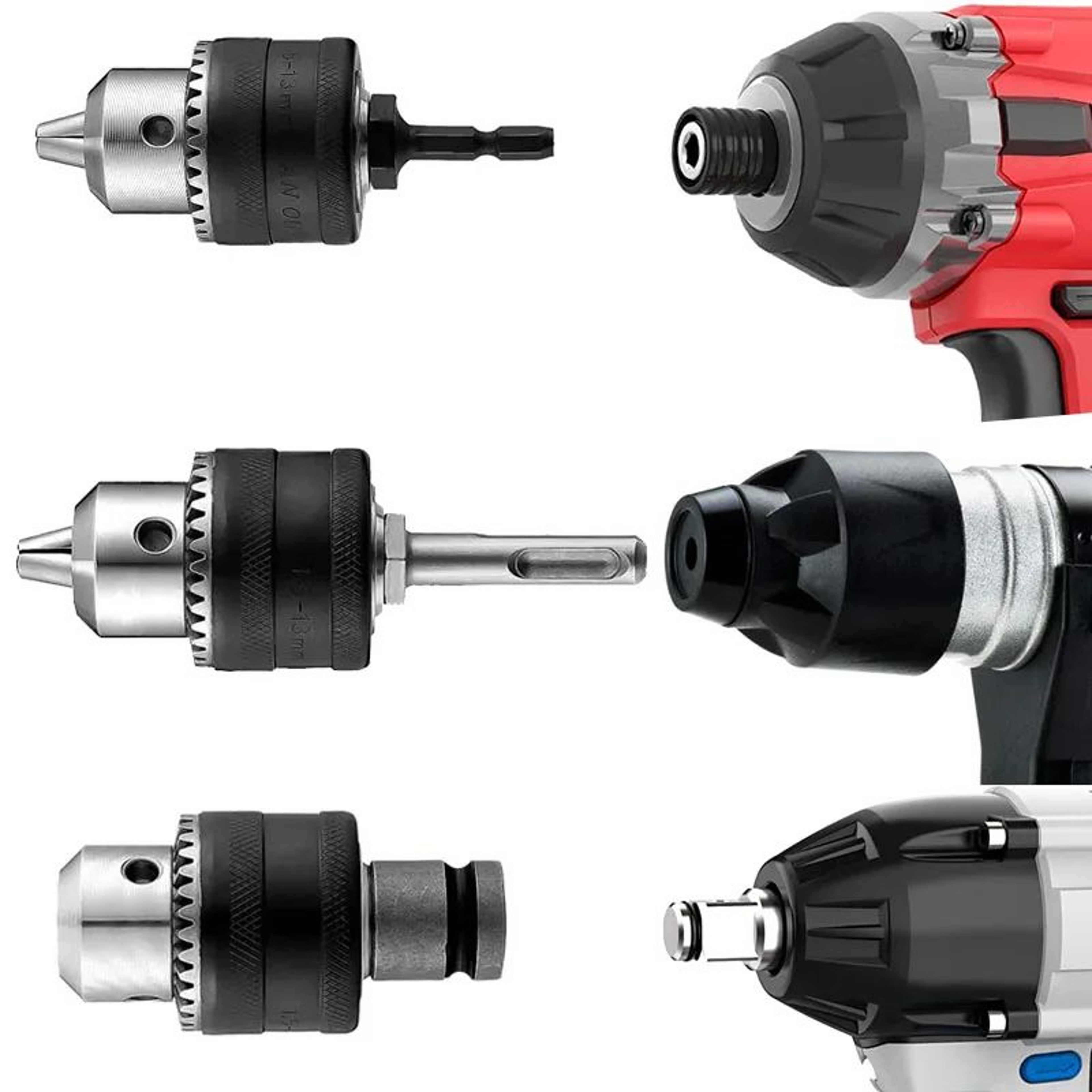 SDS To 12 In 20UNF Chuck Adapter Quick Change 14in Hex Impact Driver Converter  1513mm Drill Chuck  3