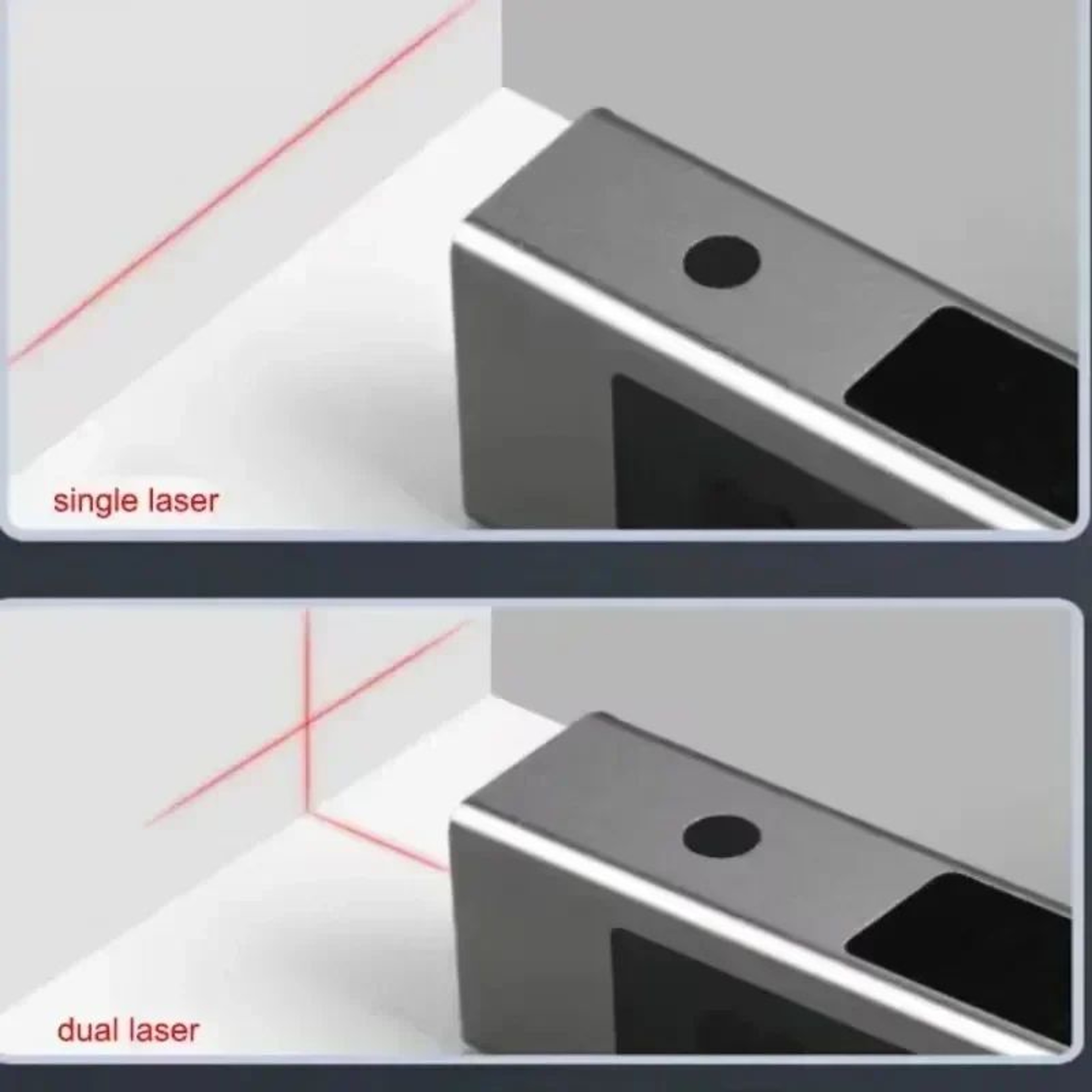 2in1 TypeC Digital Laser Level Angle Ruler  Double Laser Protractor Inclinometer For Precision Meas 1