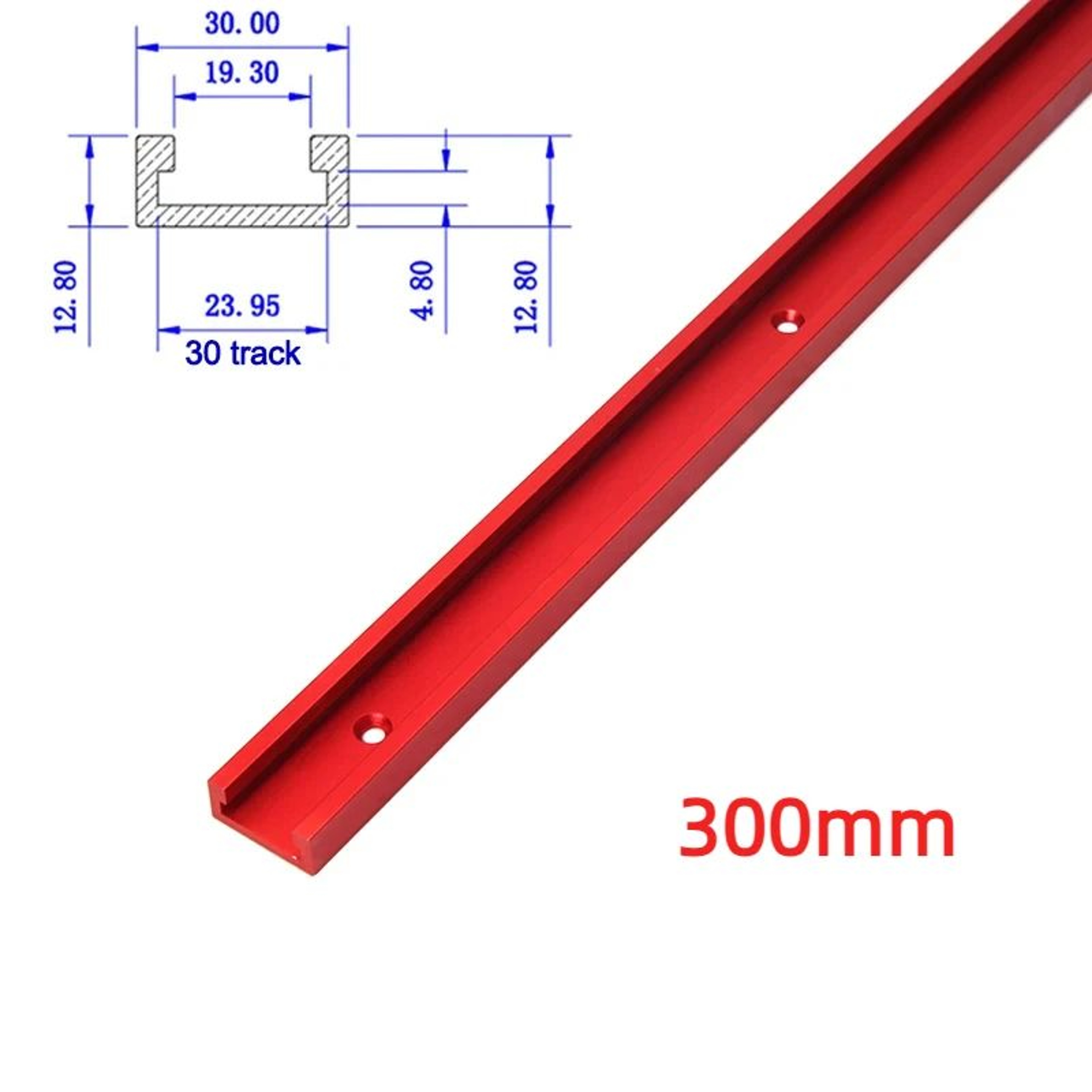 30 Type Aluminum TTrack  Miter Bar Slider Set  Table Saw Miter Slot Guide Rod For Precision Woodwor 8