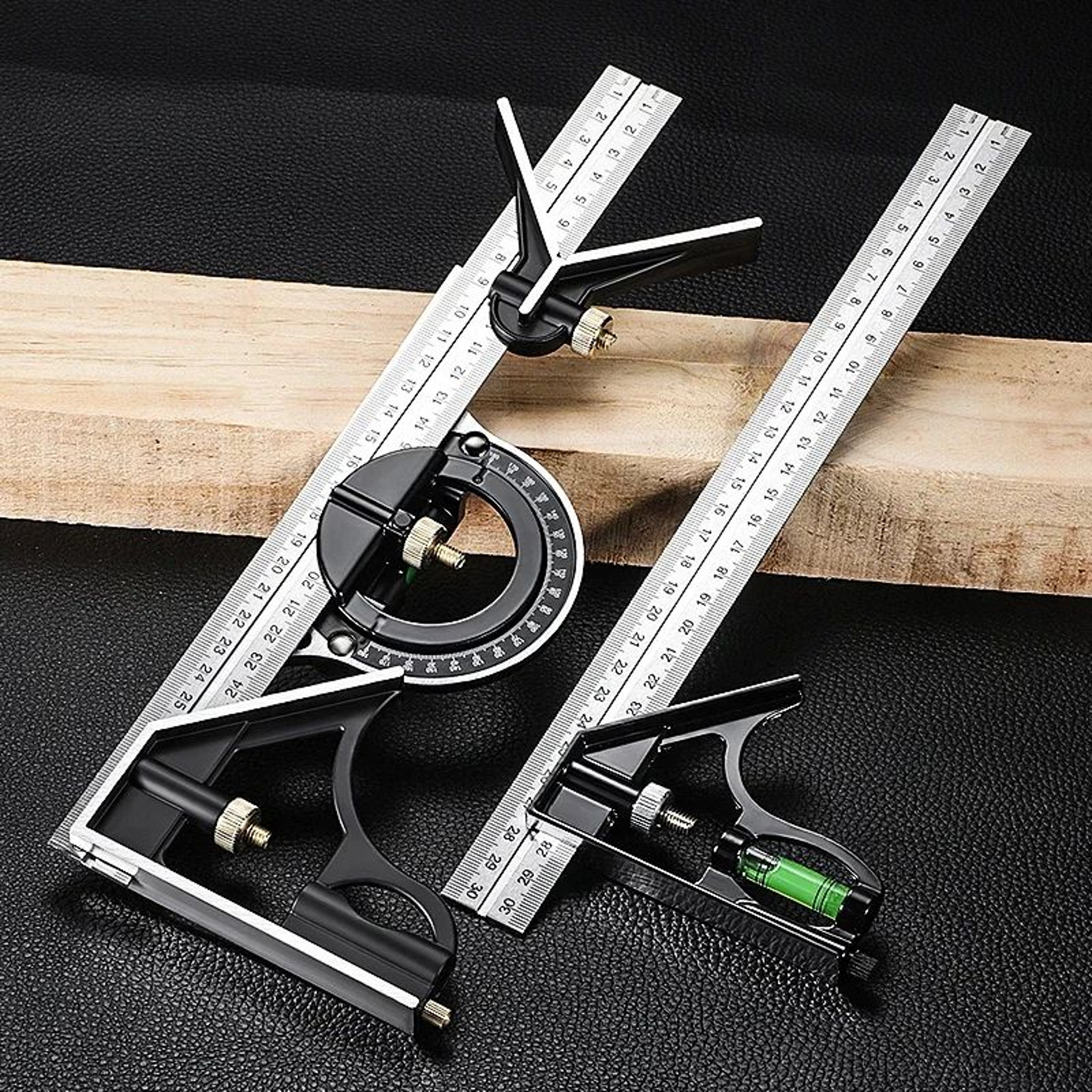 300mm Adjustable Combination Square Protractor Ruler  Right Angle Measuring Tool For Woodworking DI 0
