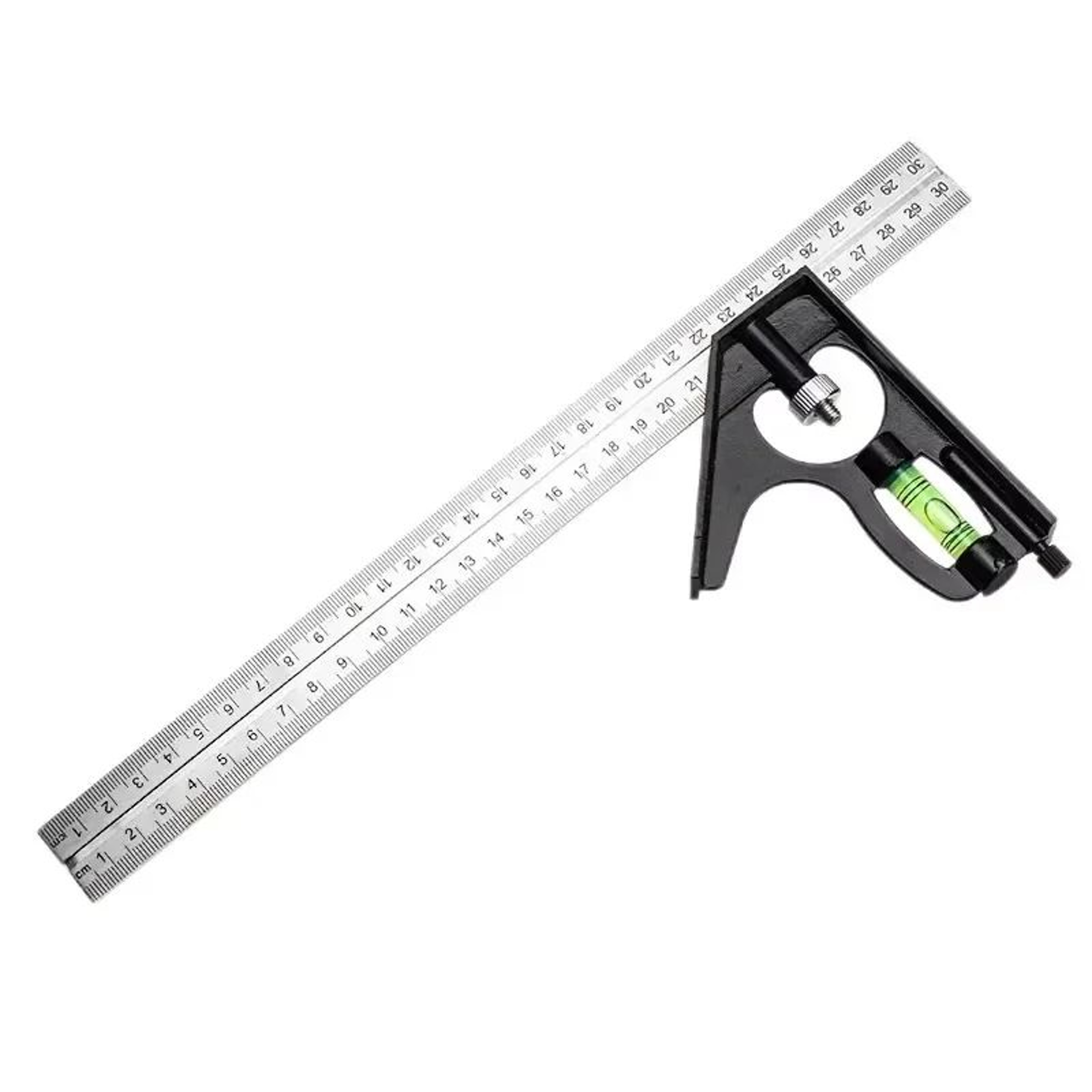 300mm Adjustable Combination Square Protractor Ruler  Right Angle Measuring Tool For Woodworking DI 7