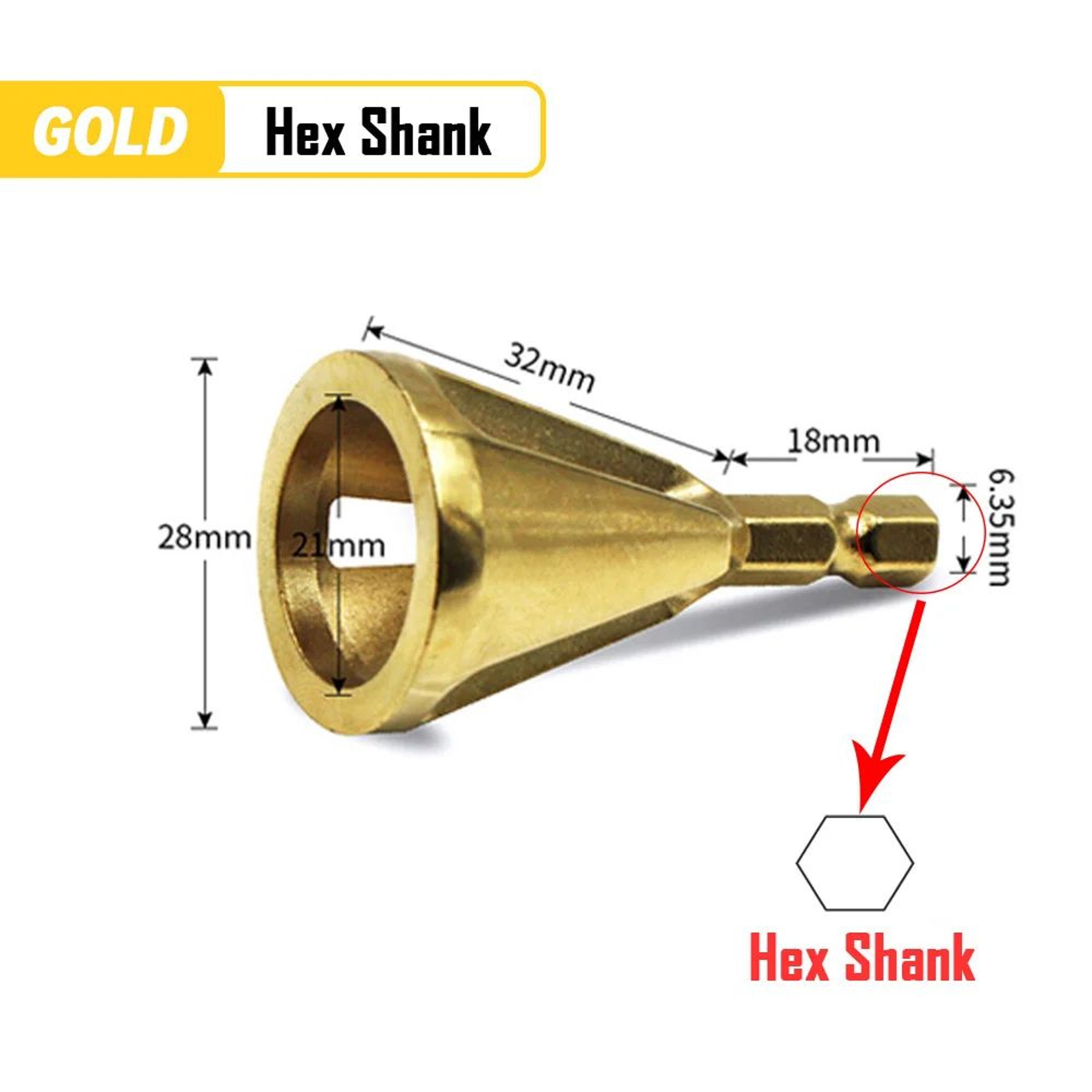 6Flute External Deburring Chamfer Tool Drill Bit  HexTriangle Shank Metal Trimming  Screw Burr Remo 8