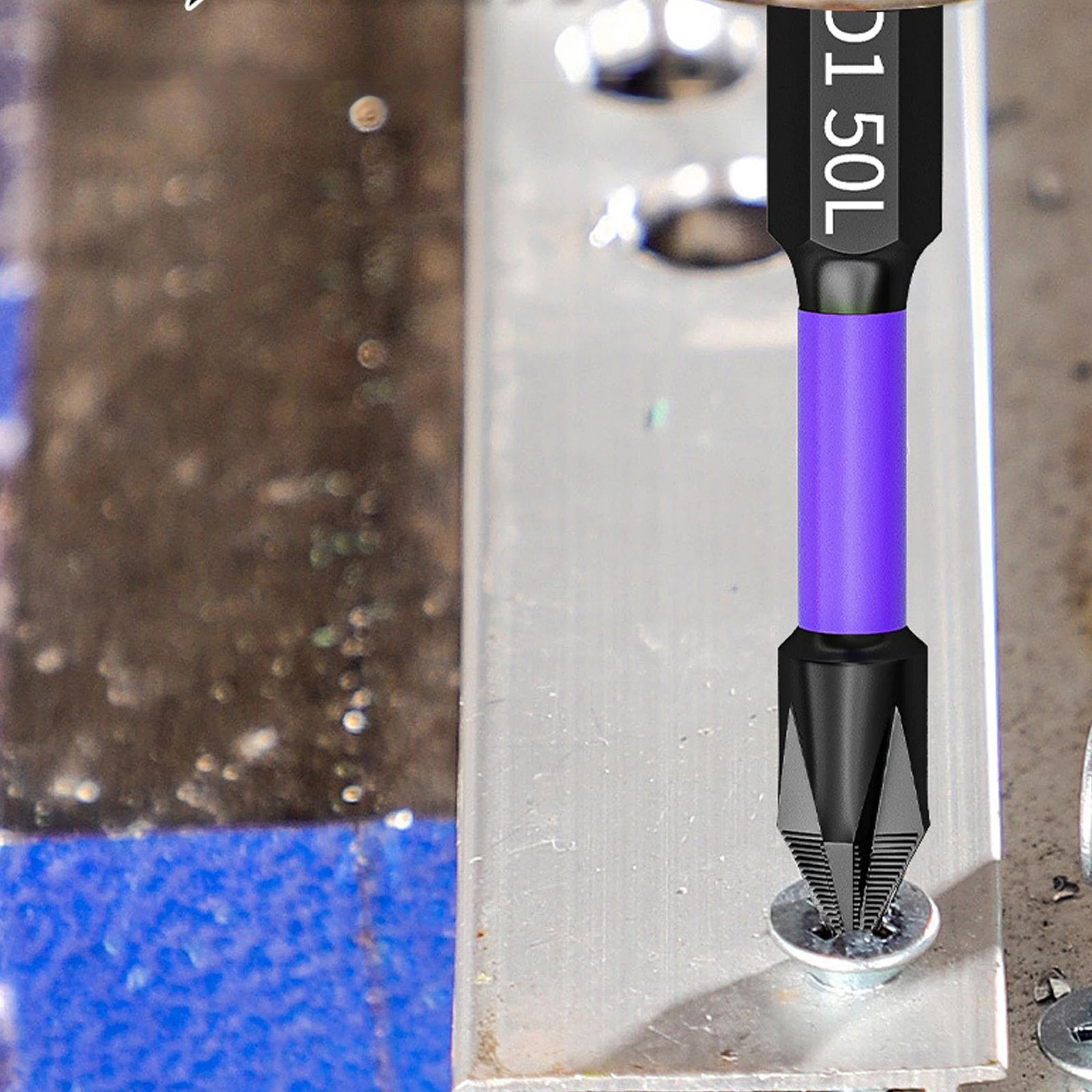 Magnetic D1 Impact Driver Bits  AntiShock NonSlip Phillips Cross Screwdriver Bit Set Hard Steel For 3