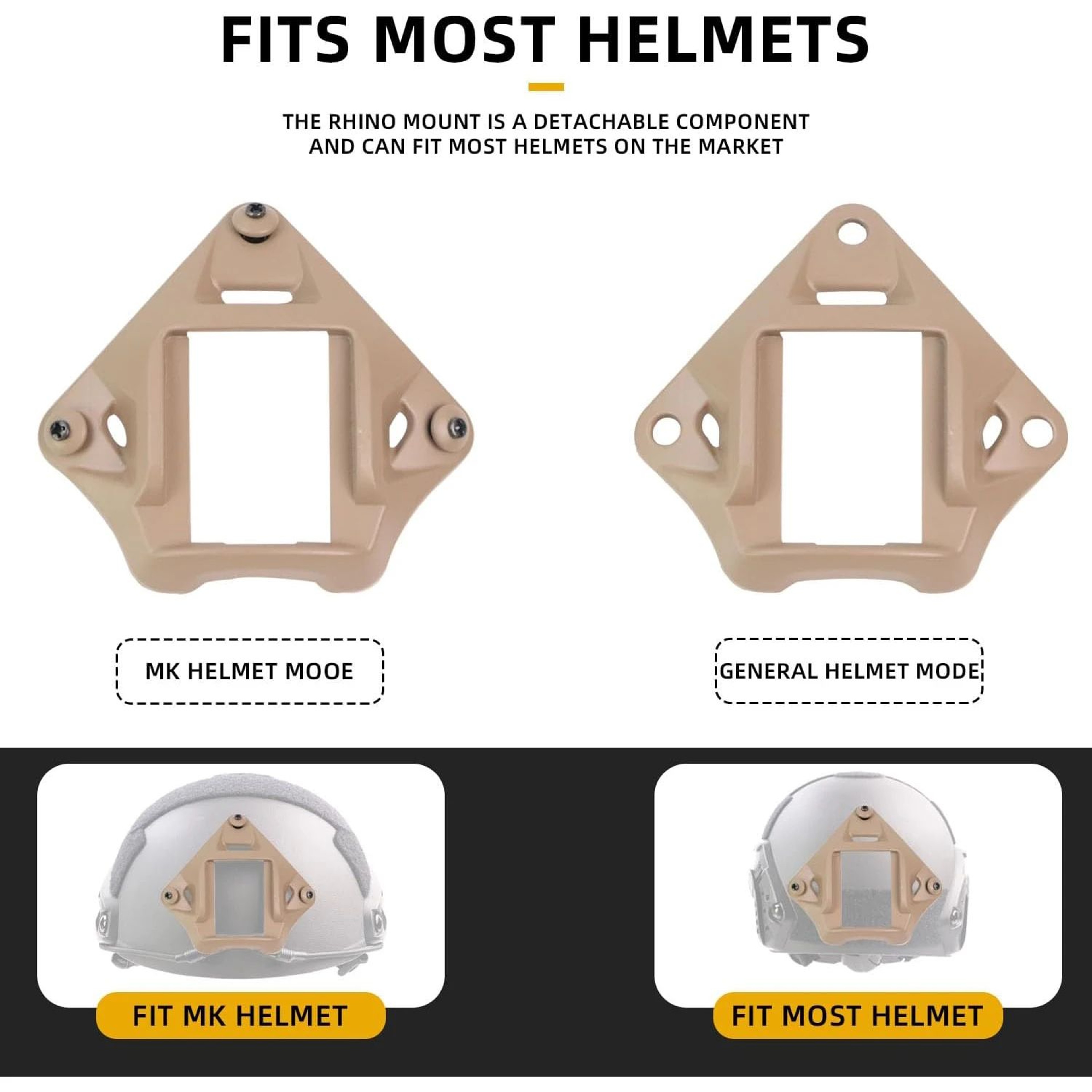 Nylon NVG Helmet Shroud Mount Adapter  Tactical Night Vision Bracket For FASTMICH Helmets Secure NV 1