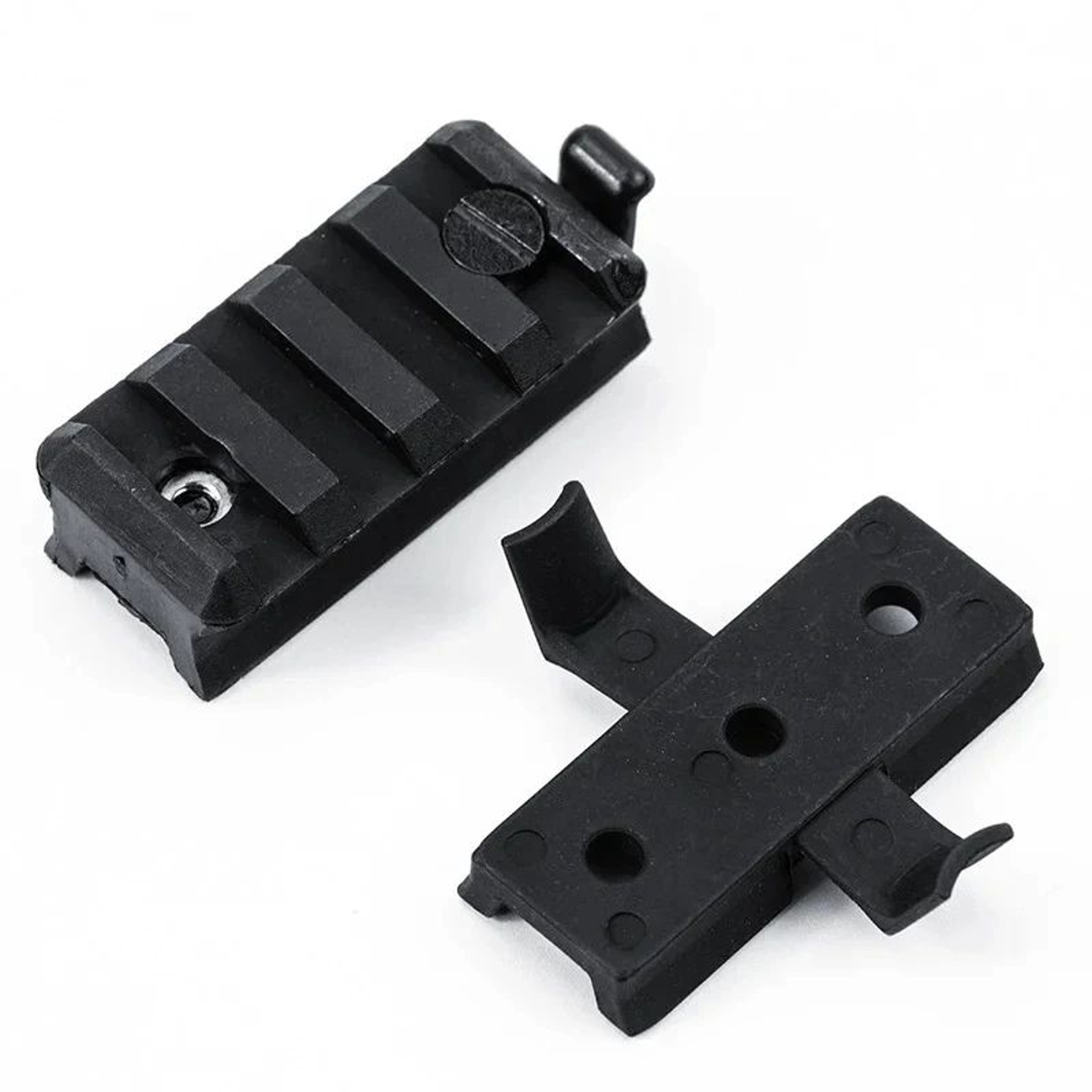 BOOIU 2 Pcs Tactical Helmet Rail Slider Mount Set  Fast Style Rail Adapter For Flashlight  Airsoft  7