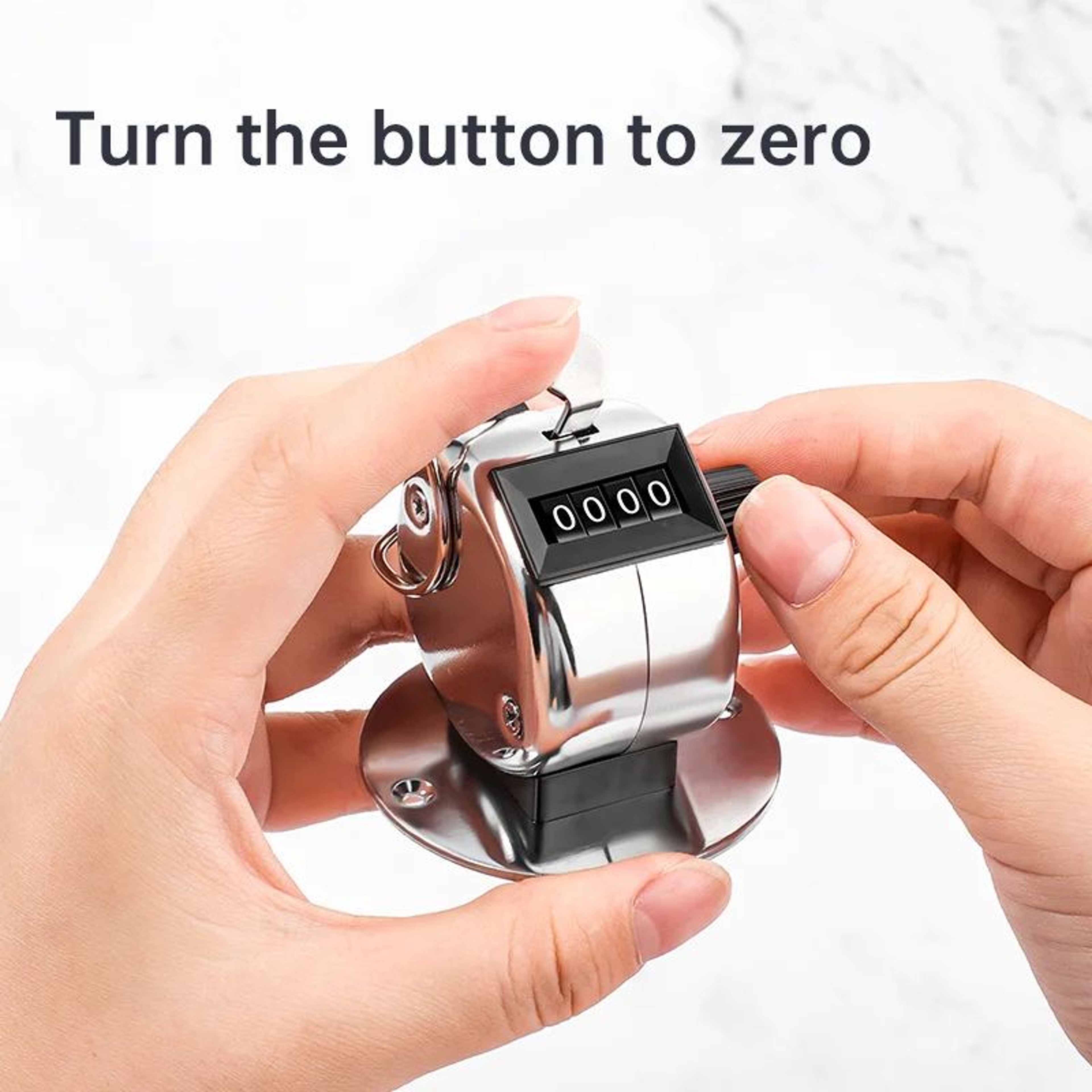 4Digit Digital Hand Tally Counter Clicker  Manual Push Counting Tool With Reset Button For Crowd Co 2