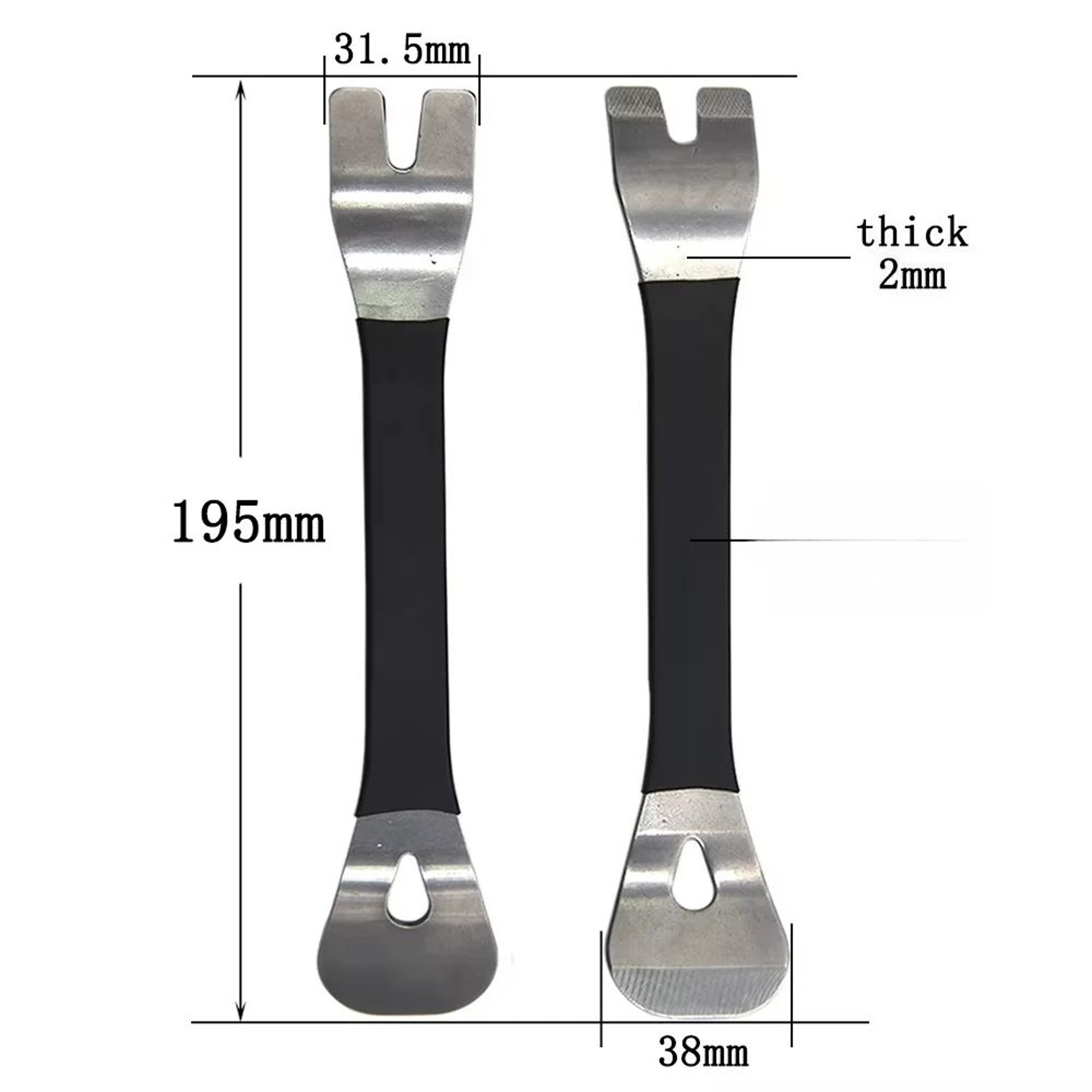 Stainless Steel Trim Removal Tool Set For Car Door Panels Dash Audio  Console Clip Disassembly 2