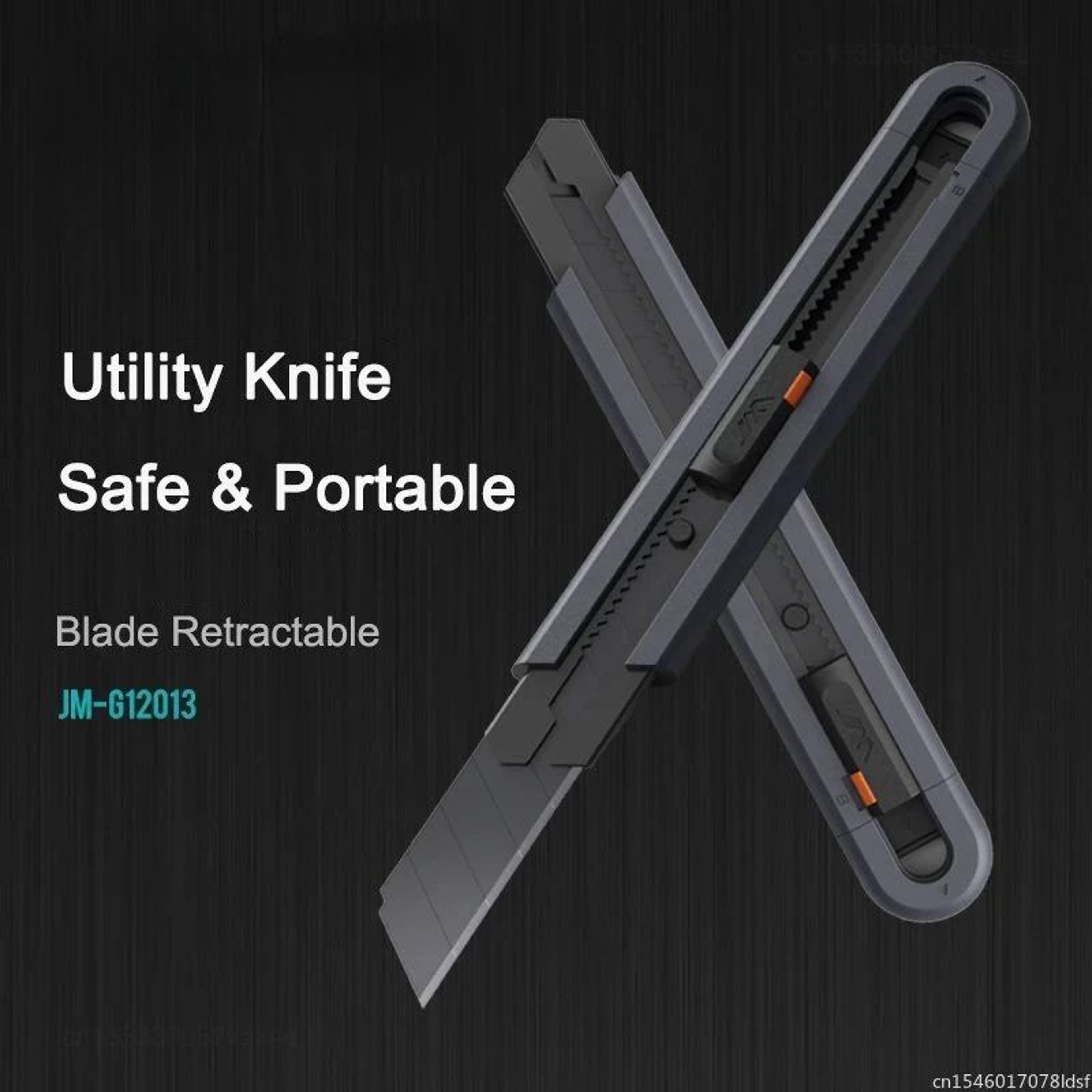 Compact Stretch Utility Knife 79 In  Carbon Steel Blade Pocket Box Cutter With Safety Lock For Craf 0