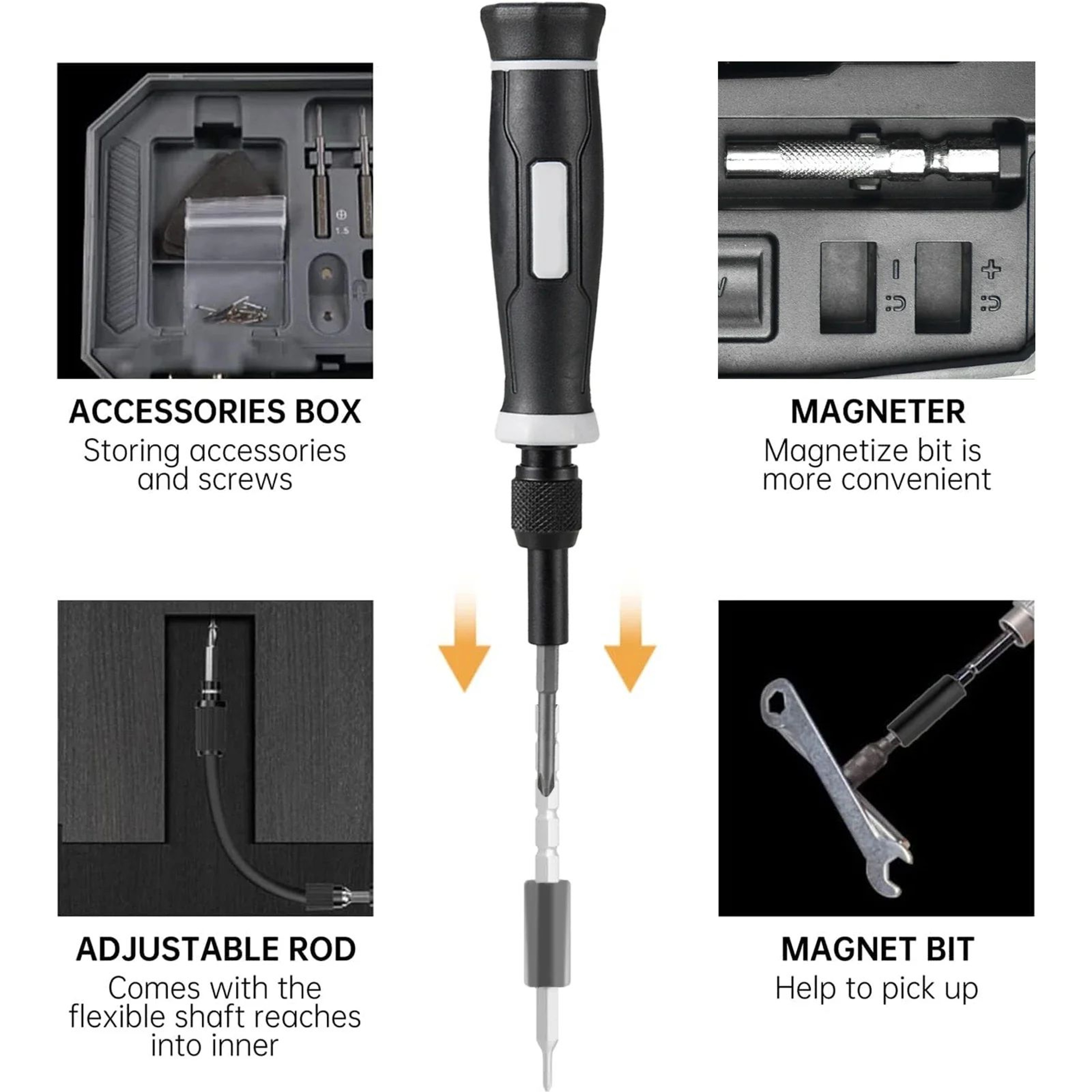 15225in1 Precision Screwdriver Set  Laptop  Computer Repair Tool Kit With Torx T5 T6 Bits For Elect 3
